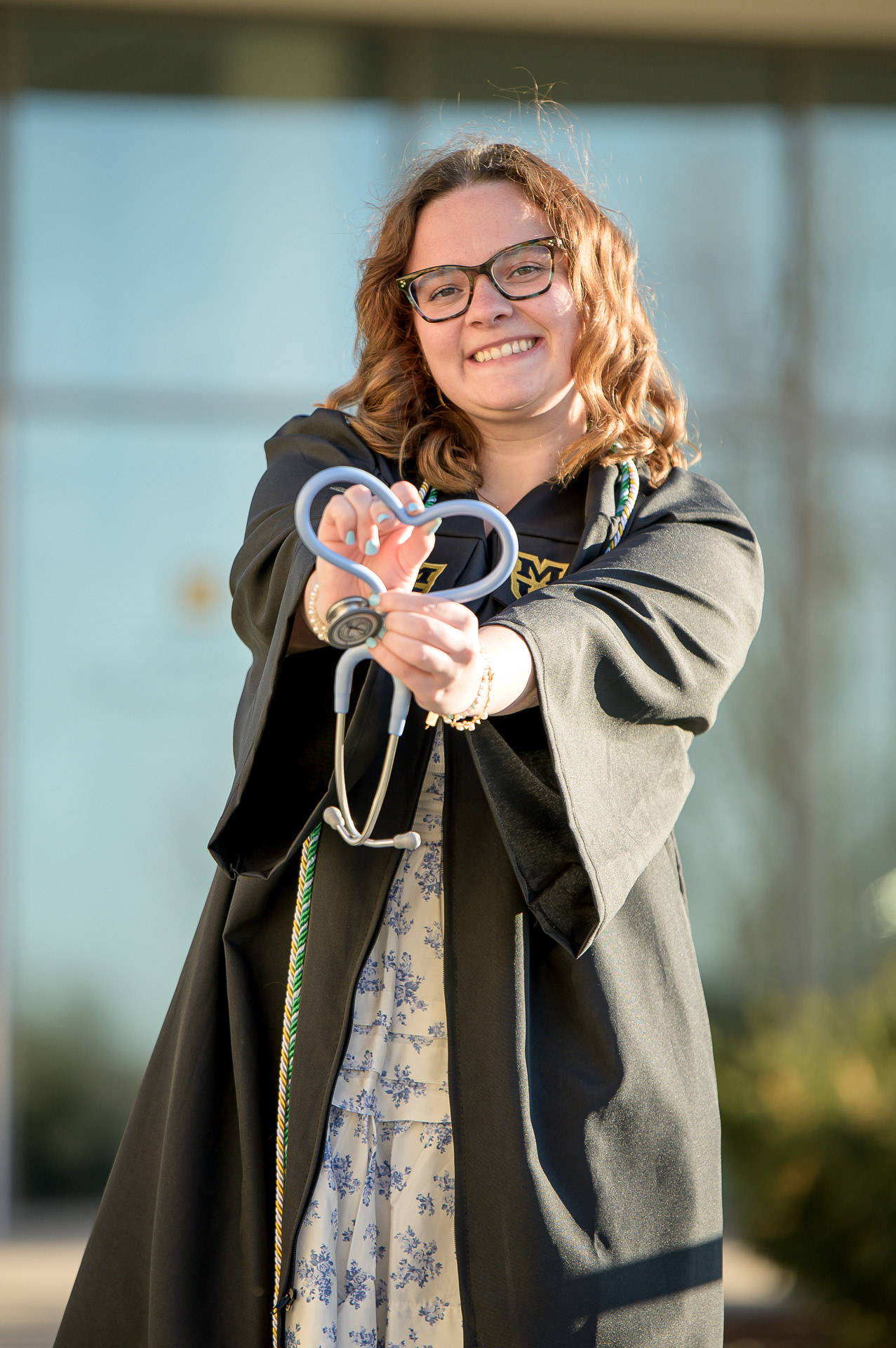 Editorial style College Senior photography. High-resolution graduation portraits for students pursuing Nursing, Business, and diverse professional degrees.