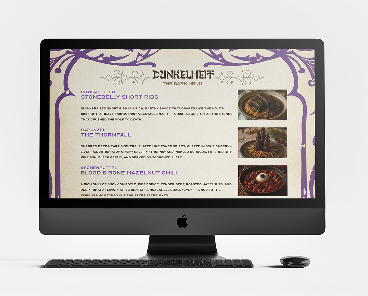 Dunkelheit (Dark Menu) Page