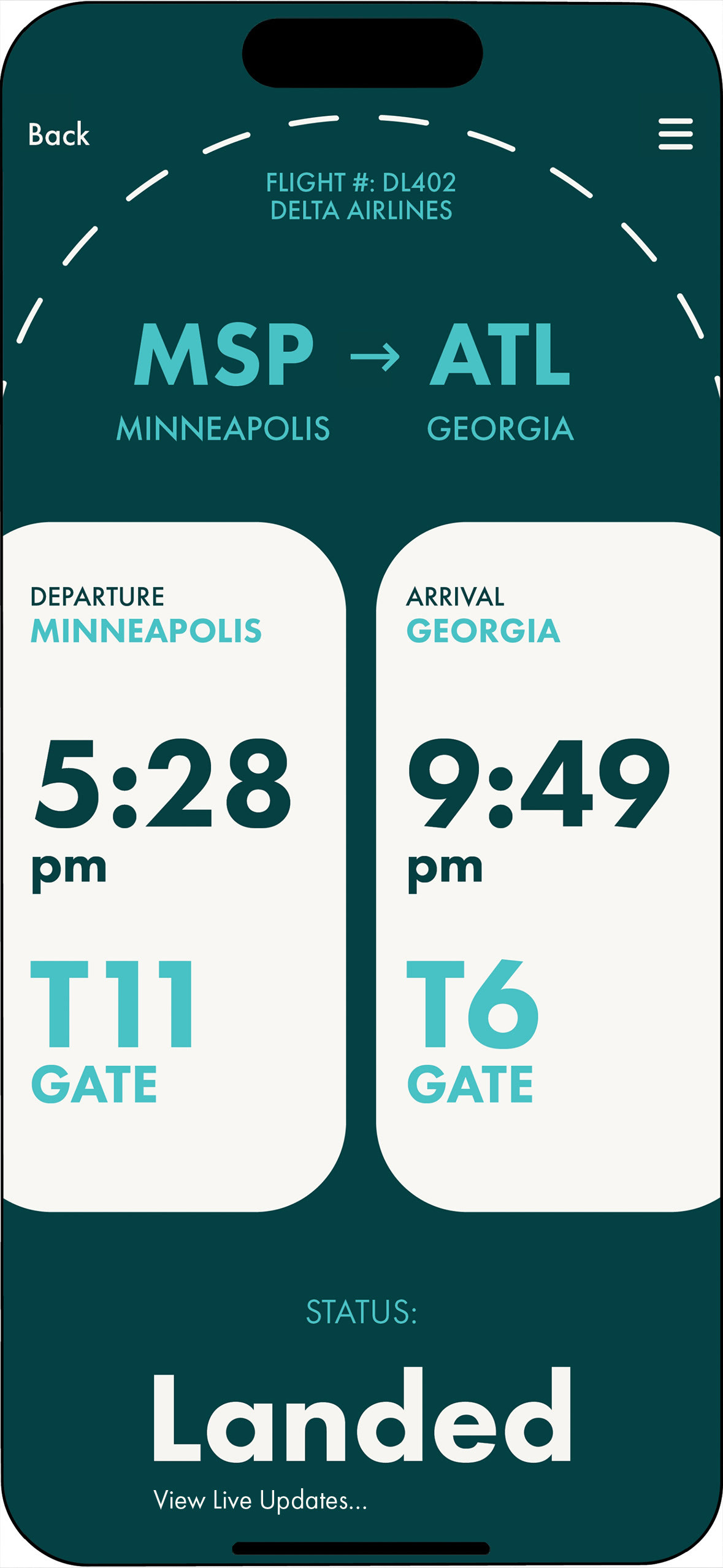 Selected Ticket Page