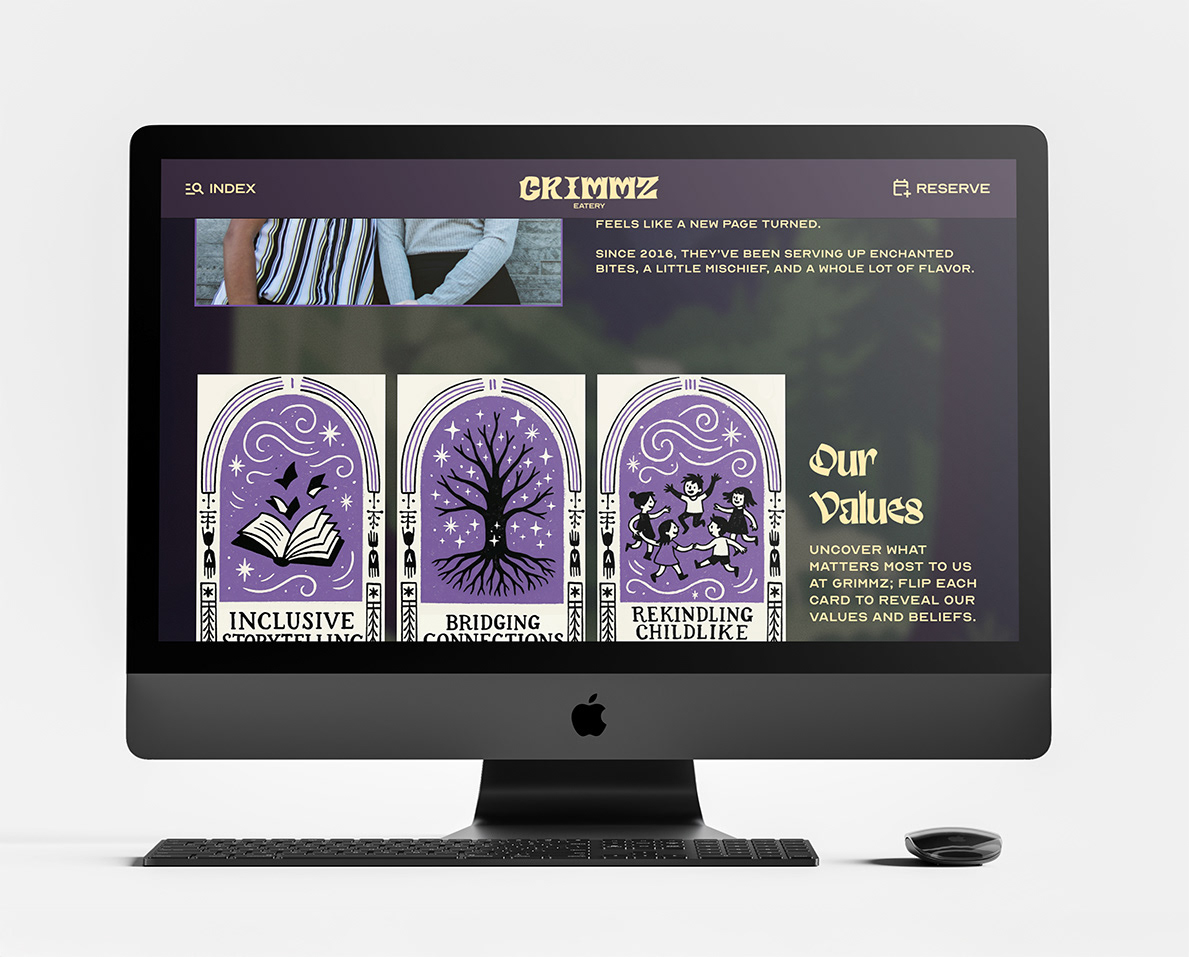 GRIMMZ Website—About Us Page