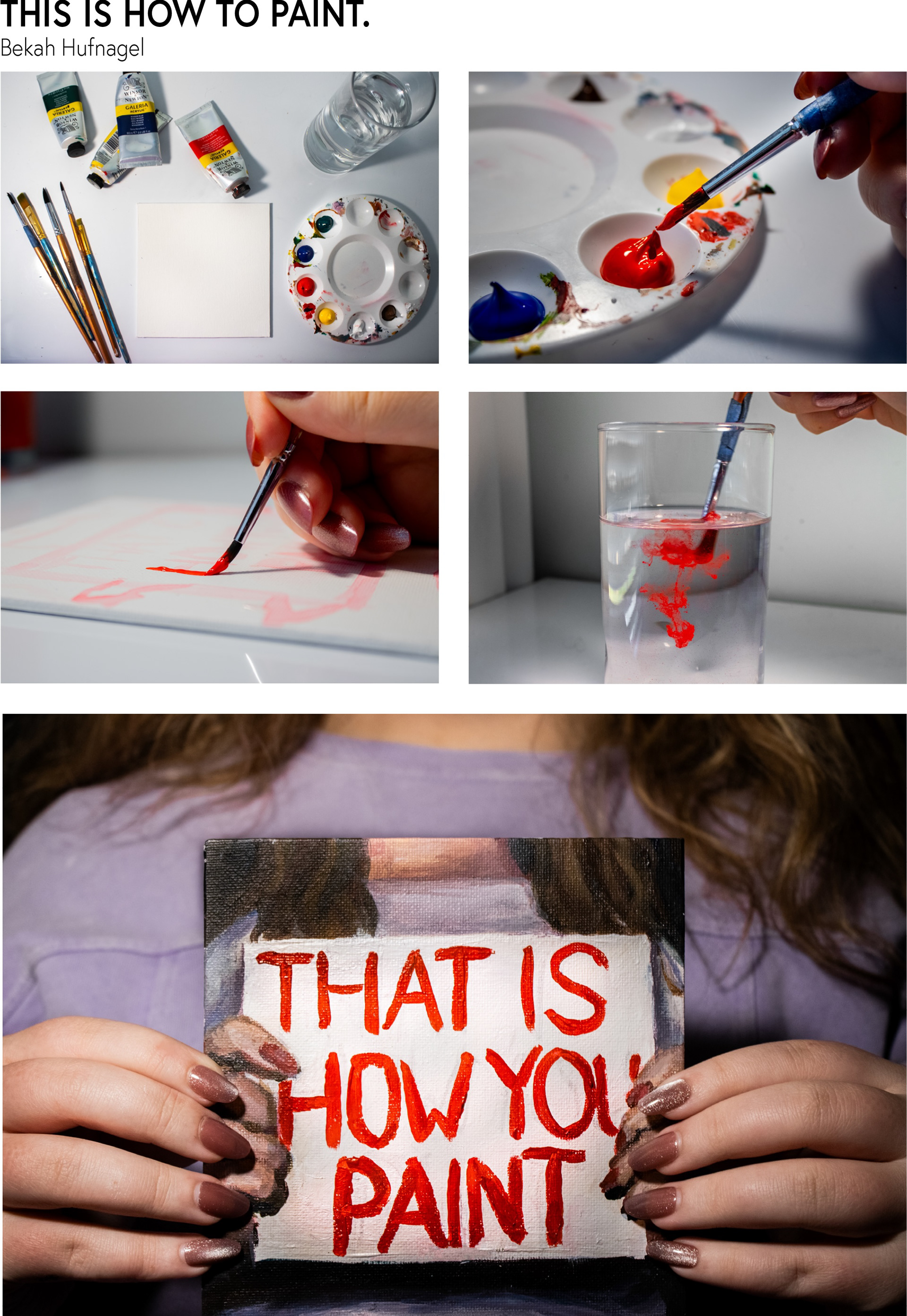 "How-to" Photography Design I Project (Spring 2024).