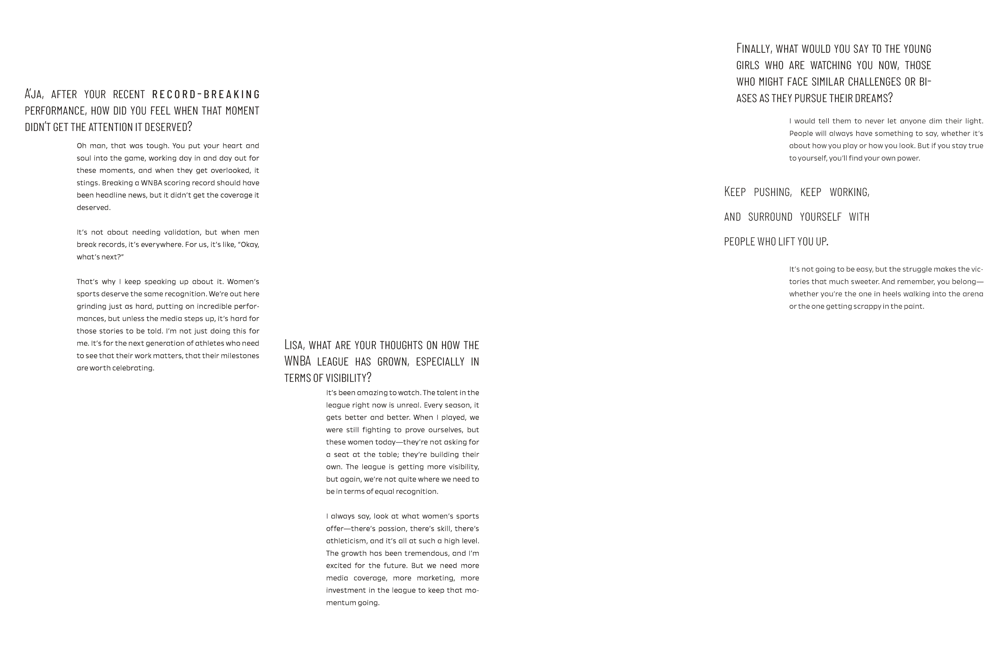 Spread 4: Interview Article
