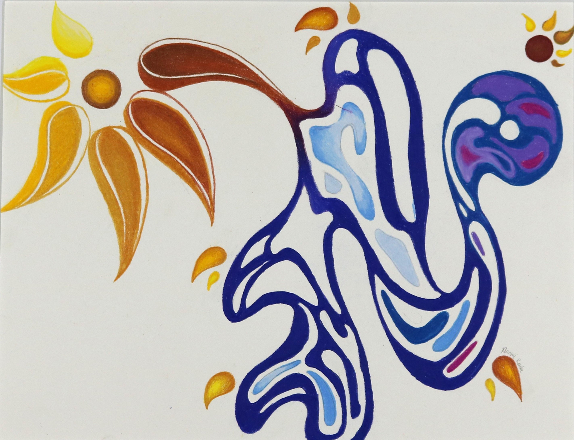 Motion, Colored Pencil on Paper, 2017