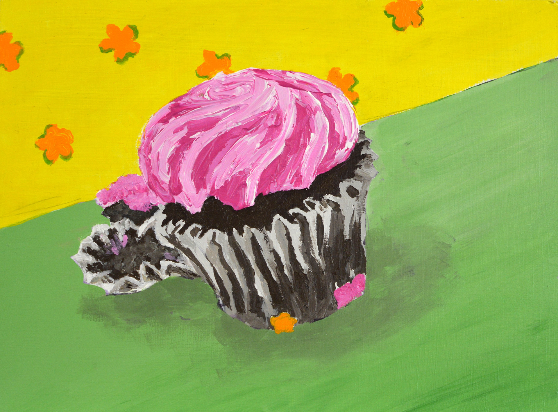 Cupcake, Acrylic Painting, 2019