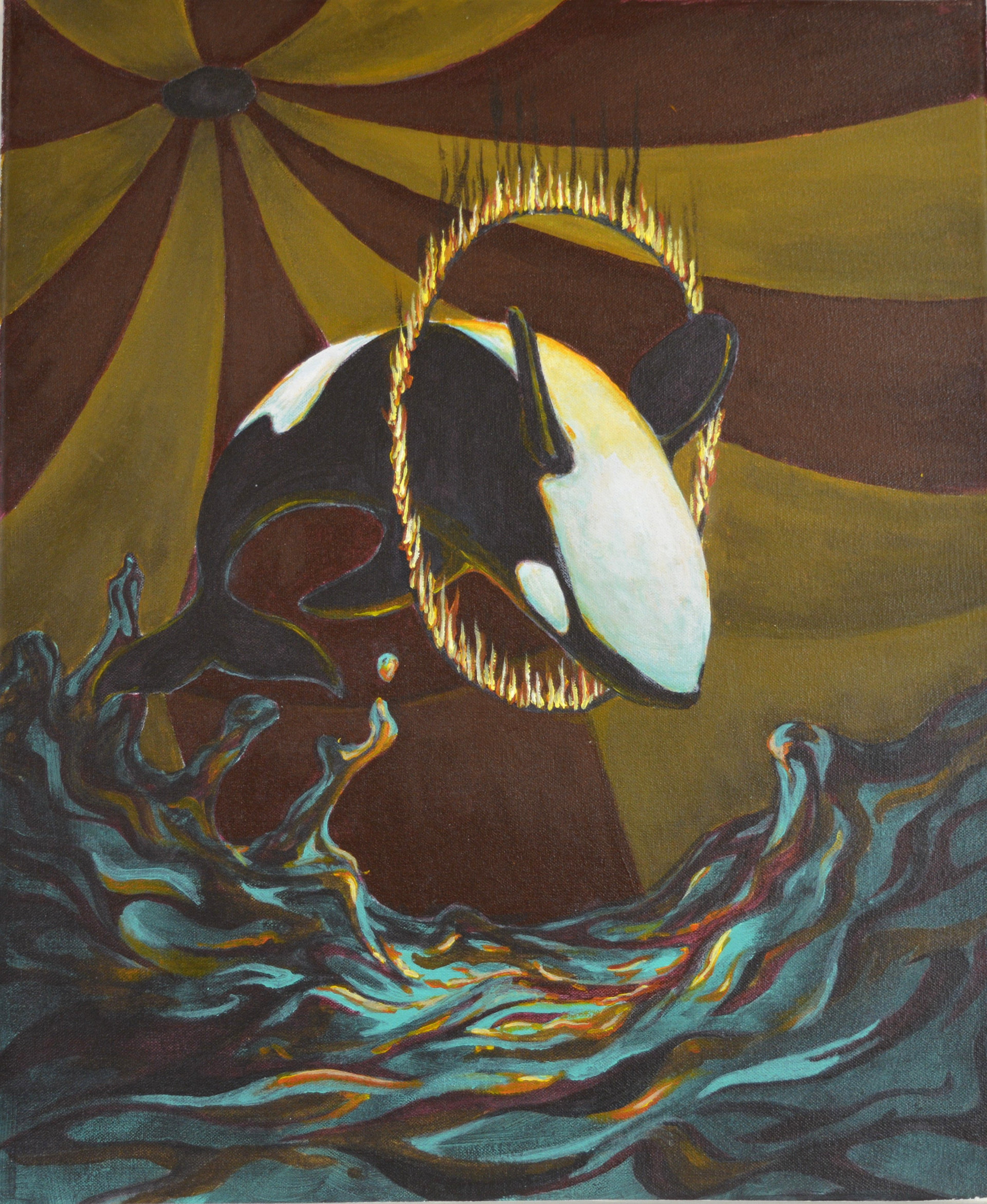 The Whale, Acrylic Painting, 2019
