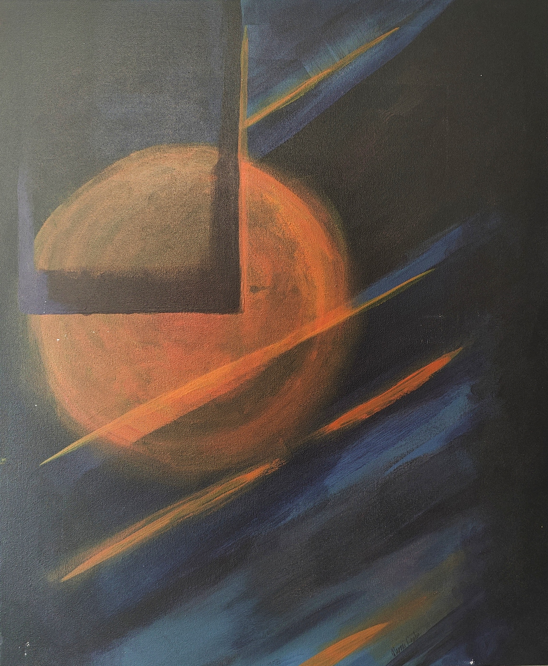 Unobjective, Acrylic, 20in x 24in, 2024