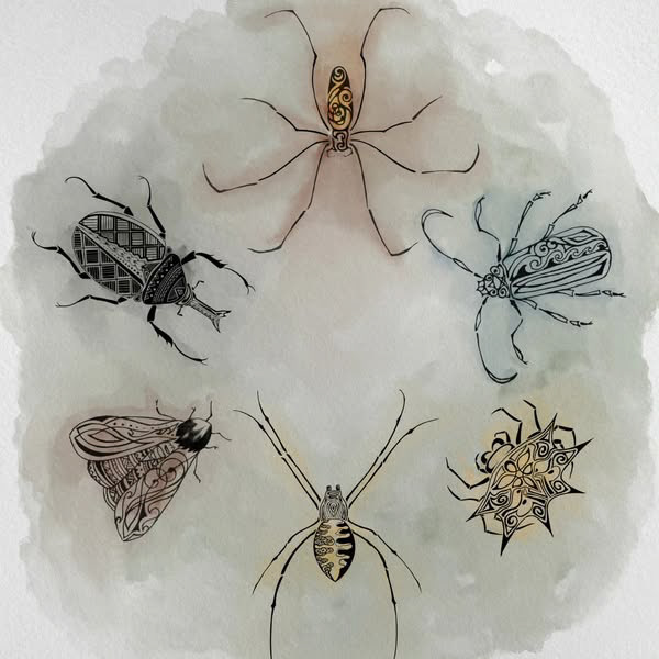 Bugs, Procreate, 2023