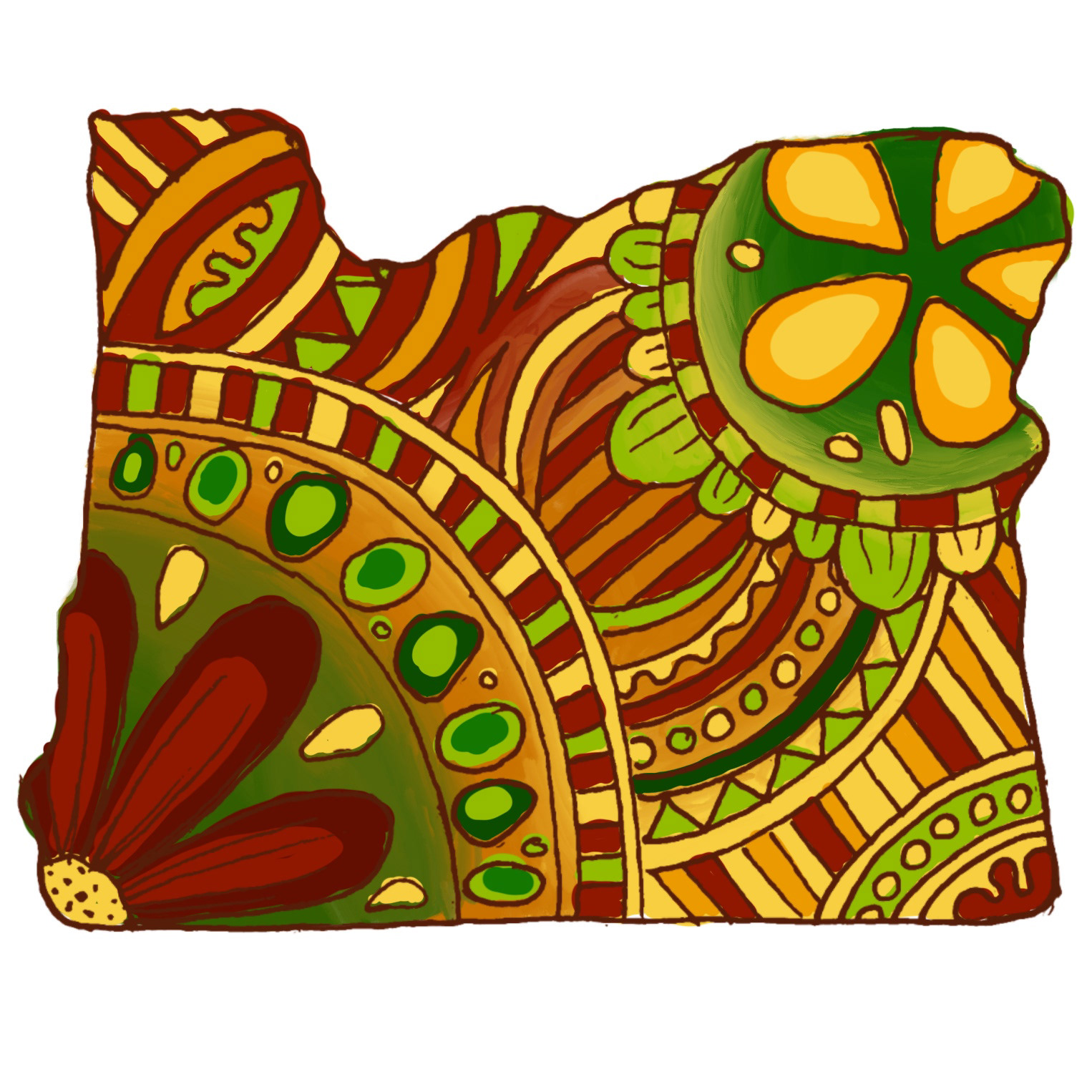 Oregon 4of5, Procreate, 2023