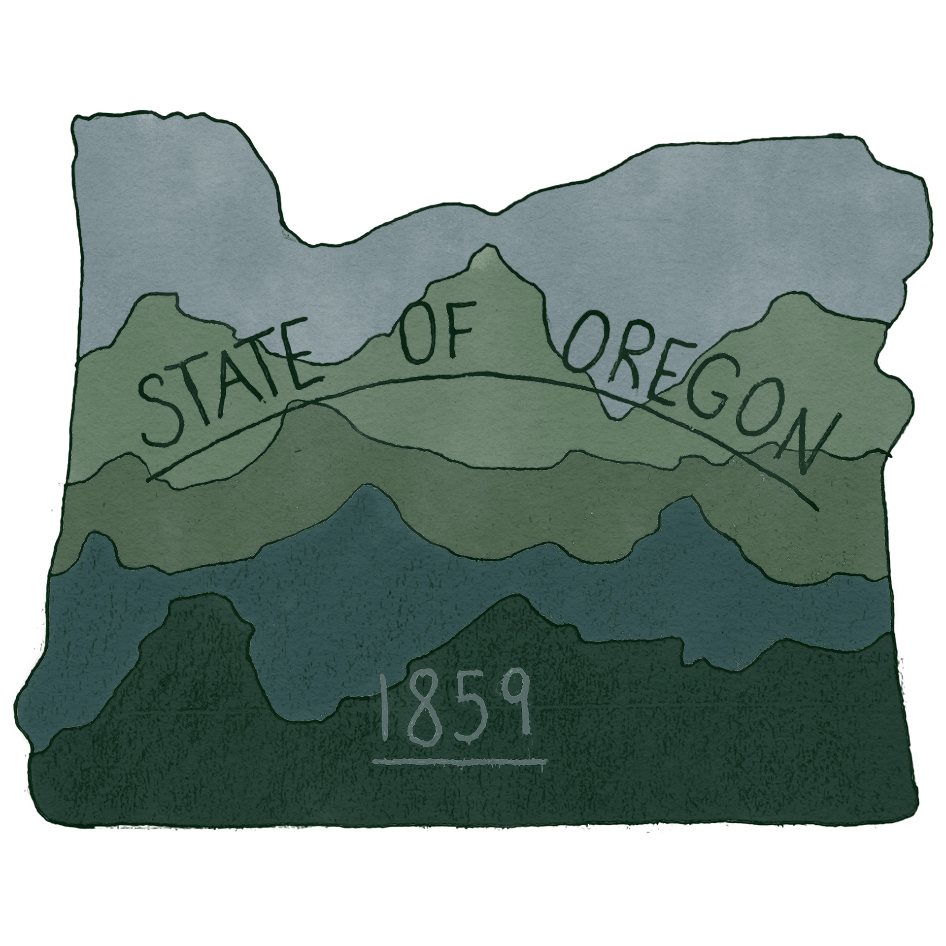 Oregon 2of5, Procreate 2023
