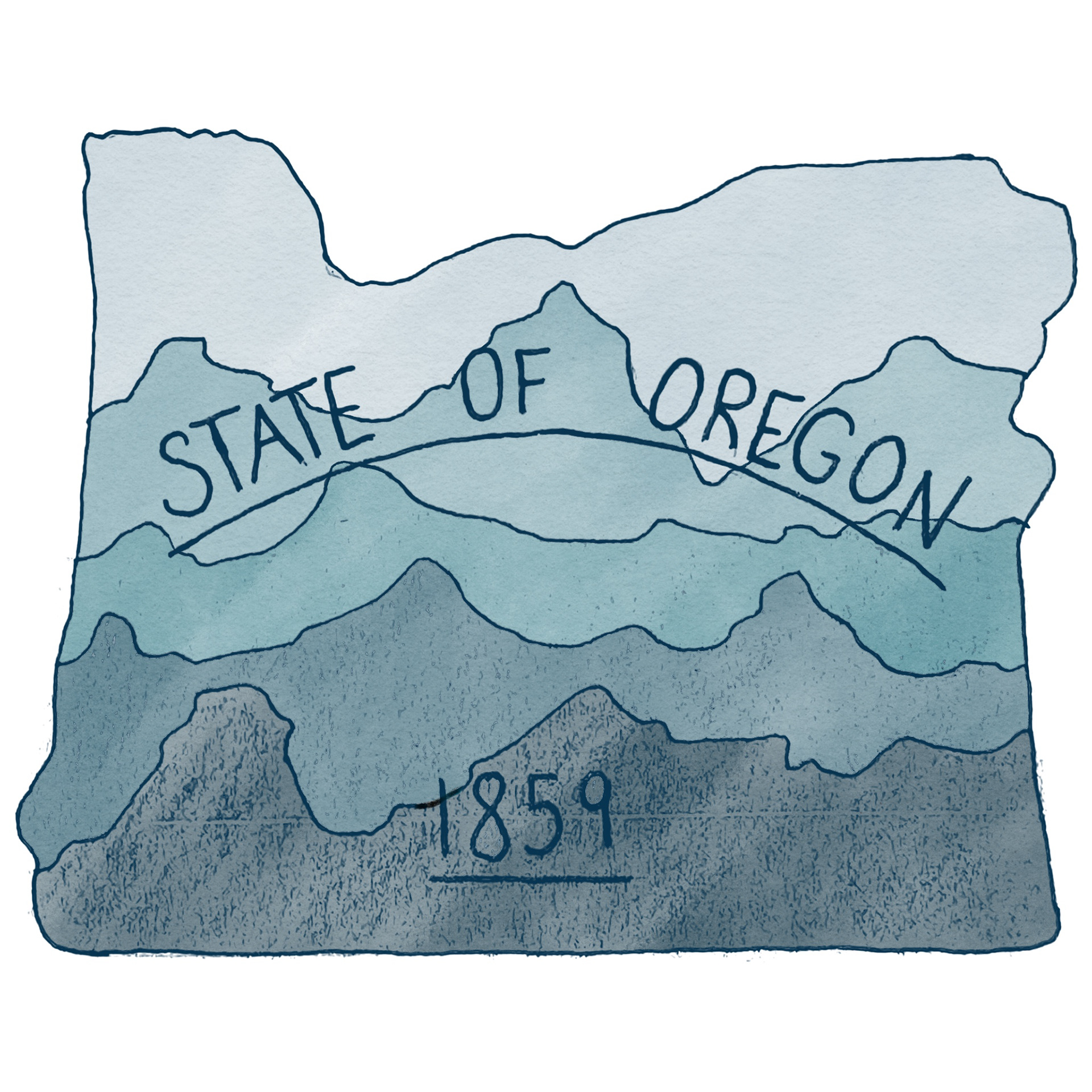 Oregon 1of5, Procreate, 2023