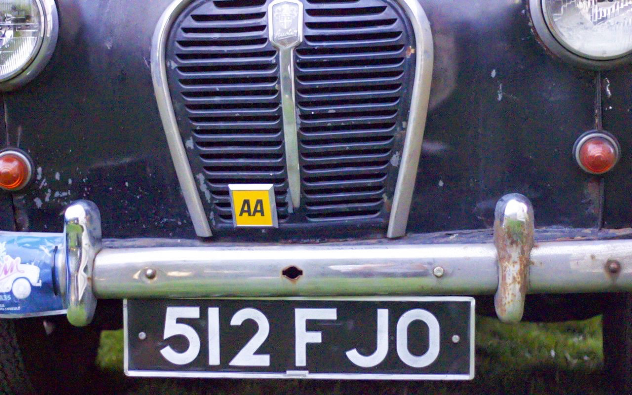 Percy's number plate