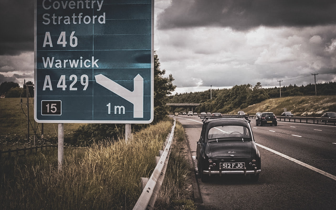 Broken down on motorway