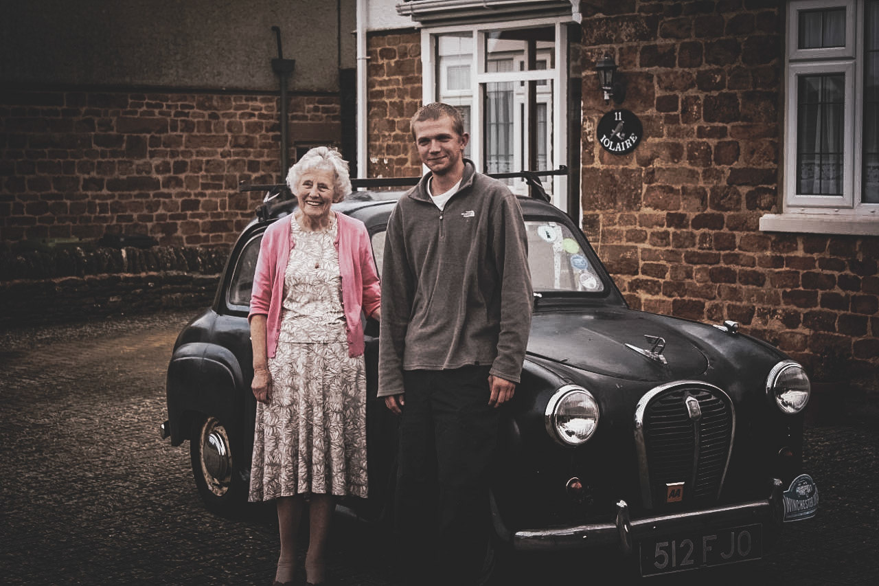 Kathleen Thomas was a previous owner of the car (called Percy) and Matt Brown, the present owner, took the car back to see Kathleen Thomas at one of the cars previous registered addresses where it used to live (and she still does).