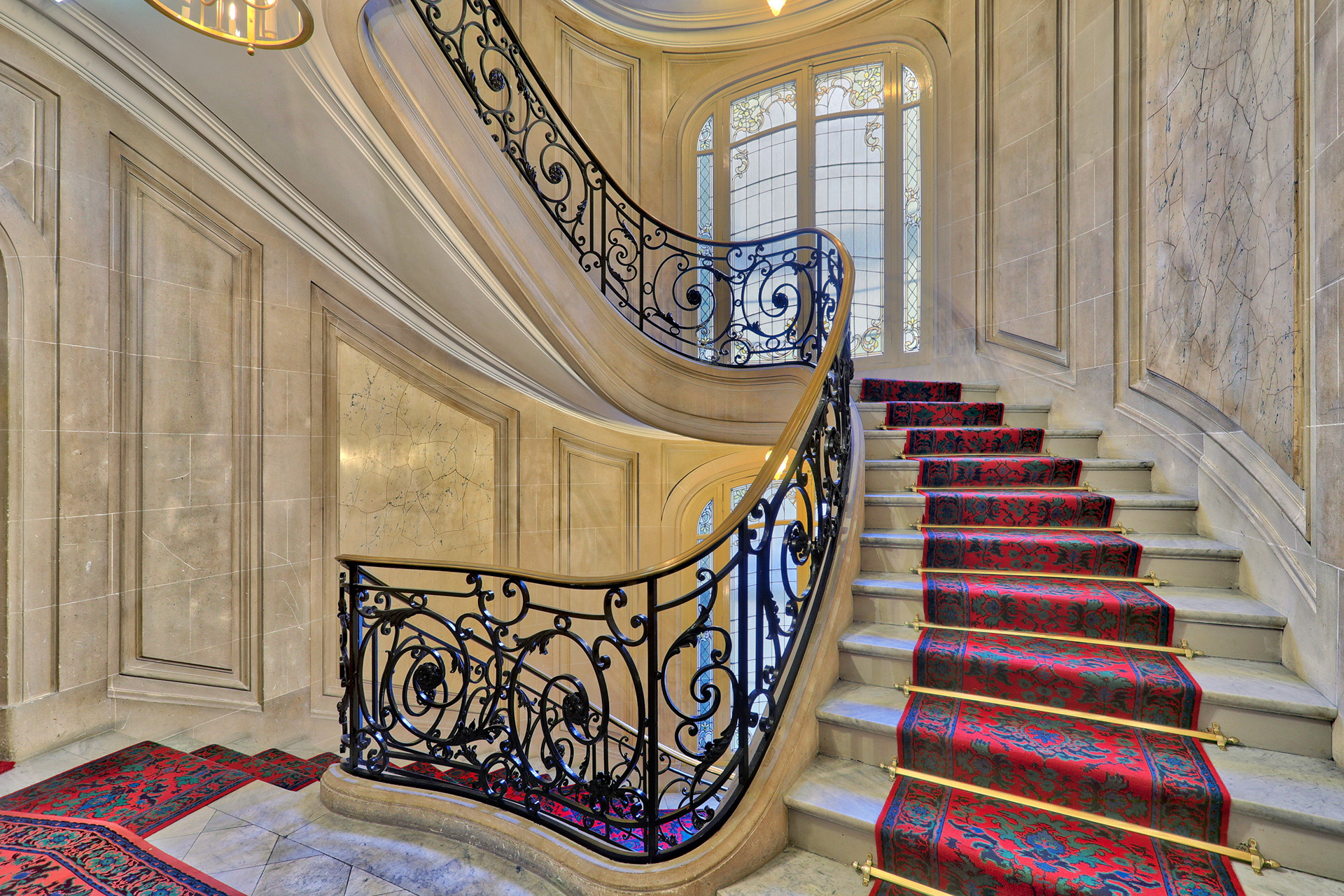 Divers escaliers Haussmanien, Paris