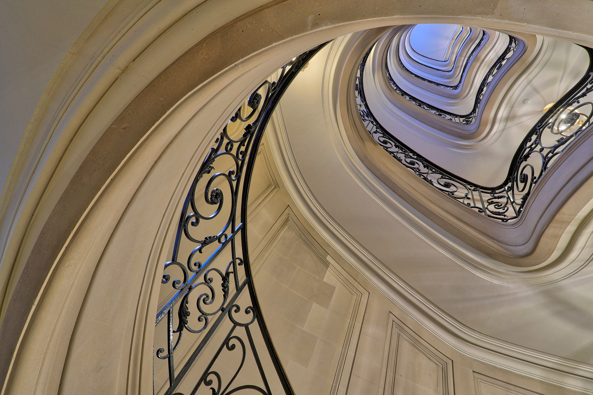 Divers escaliers Haussmanien, Paris