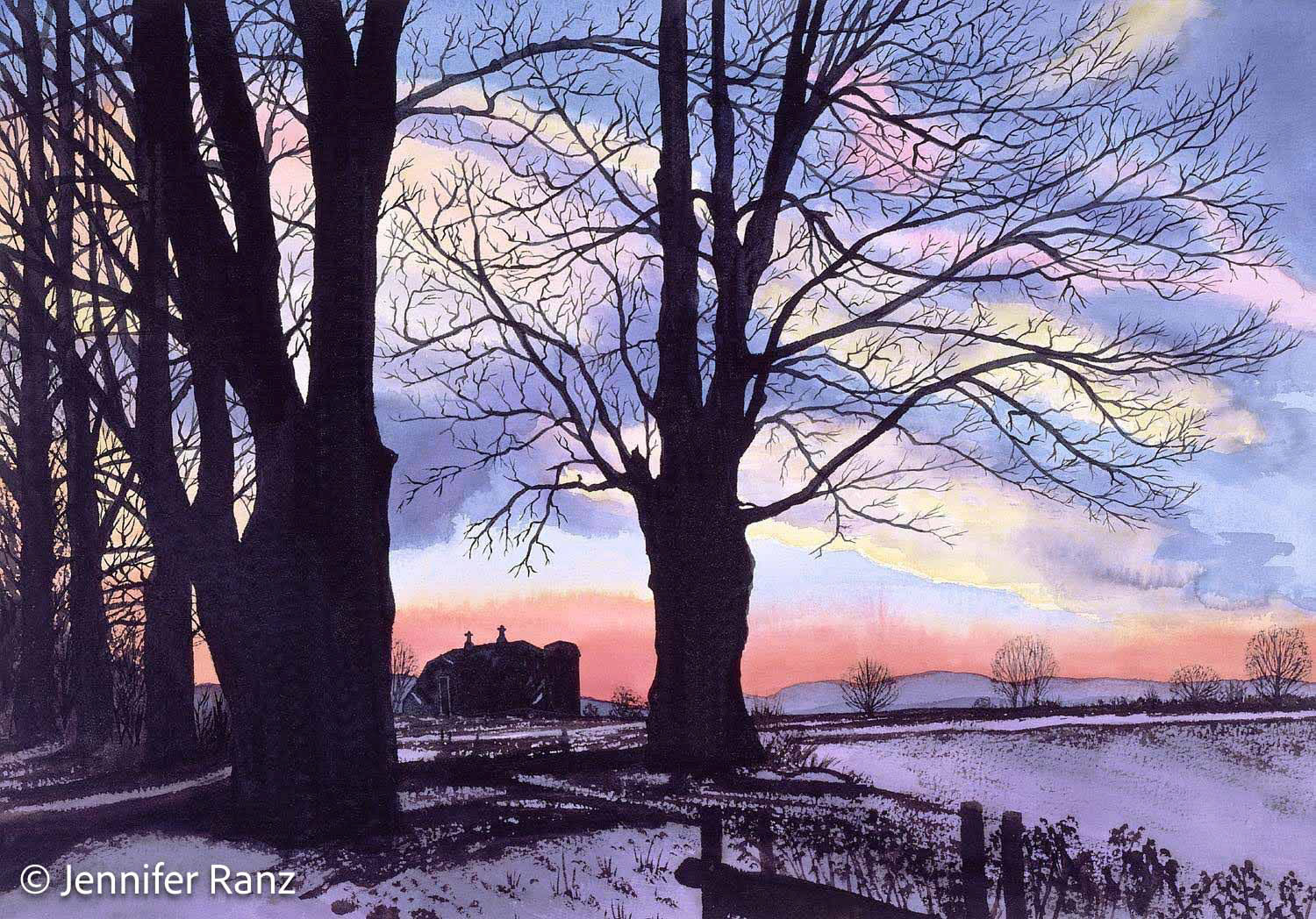 Sunset on Center Road