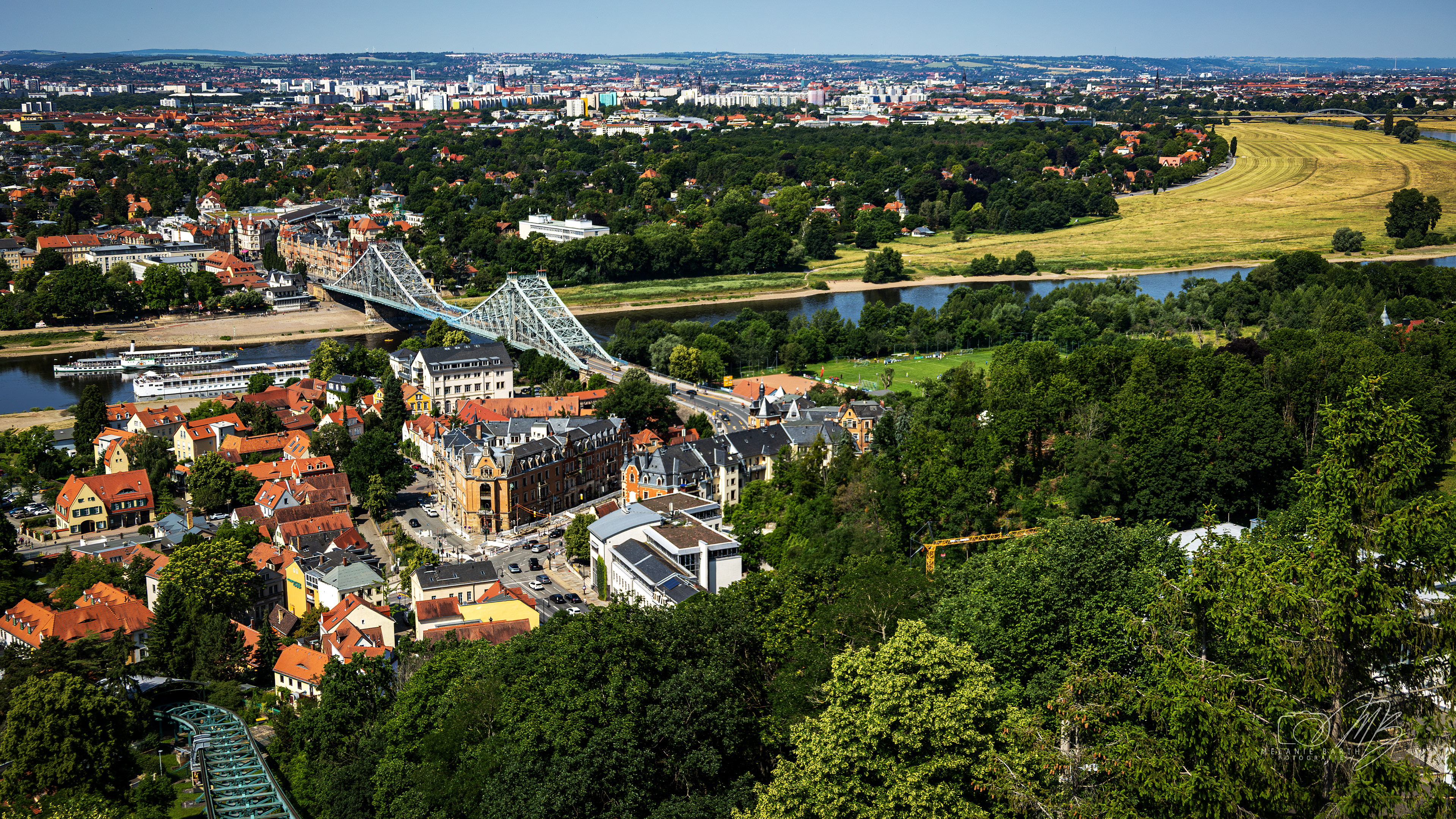 Aus der Höhe - Überblick über das Tal