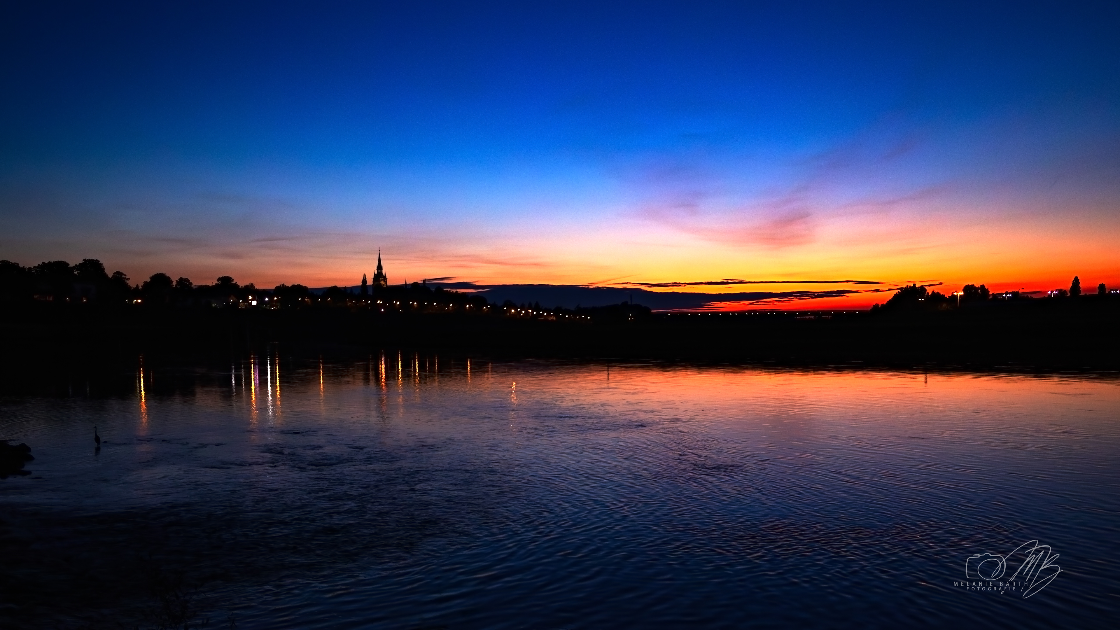 Abendstimmung an der Elbe