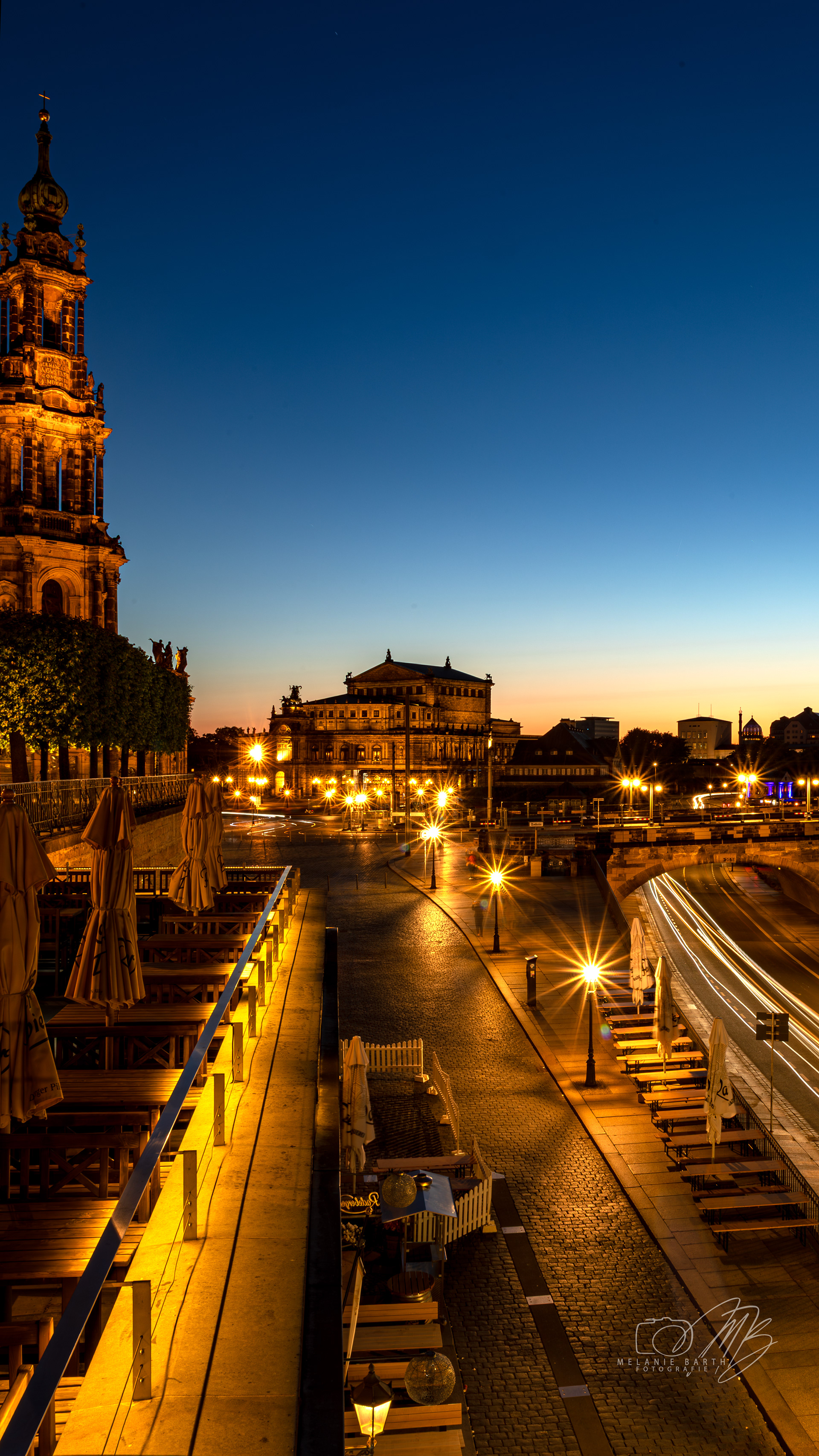 Blick zur Semperoper