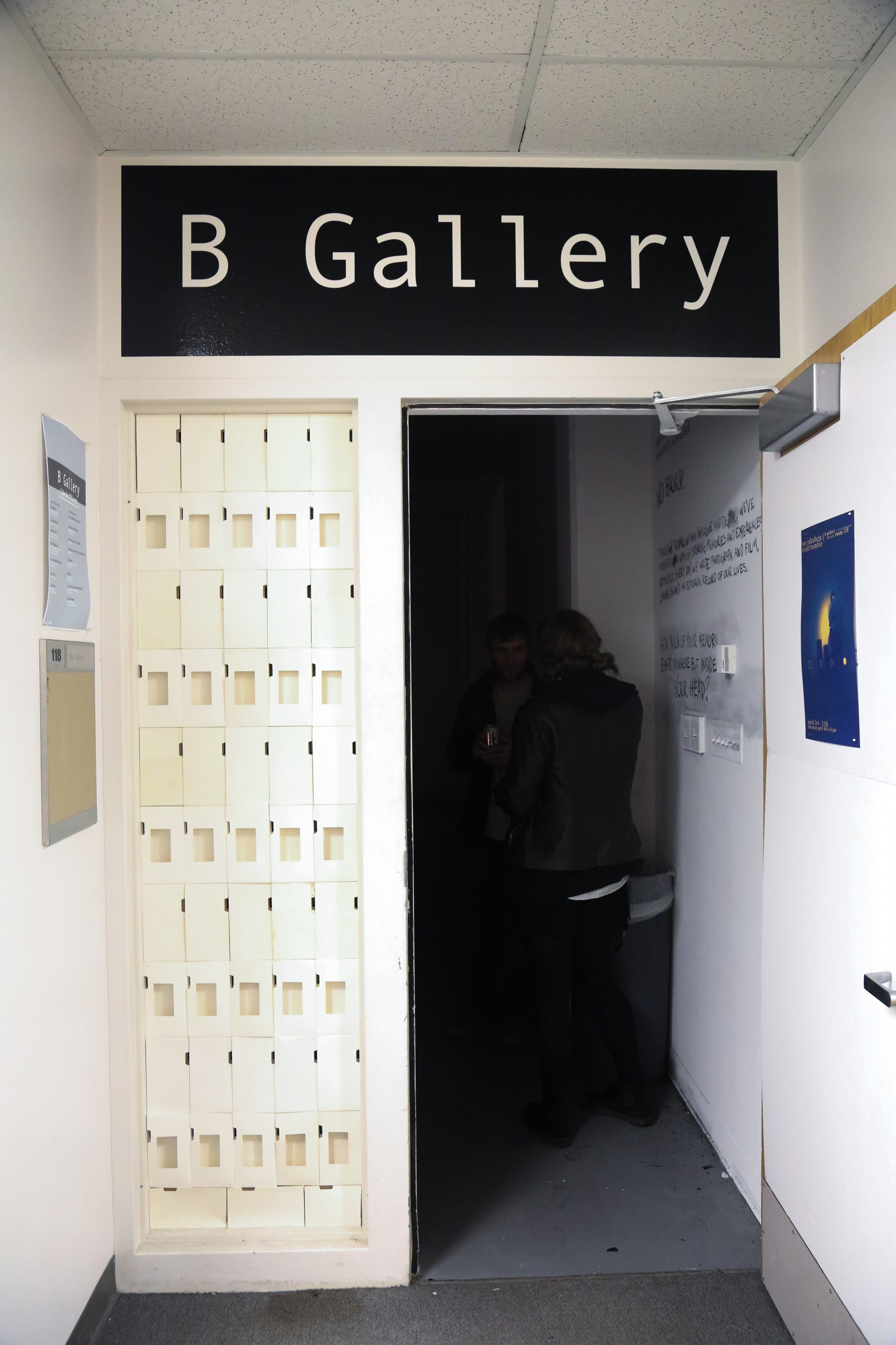 Entrance to gallery