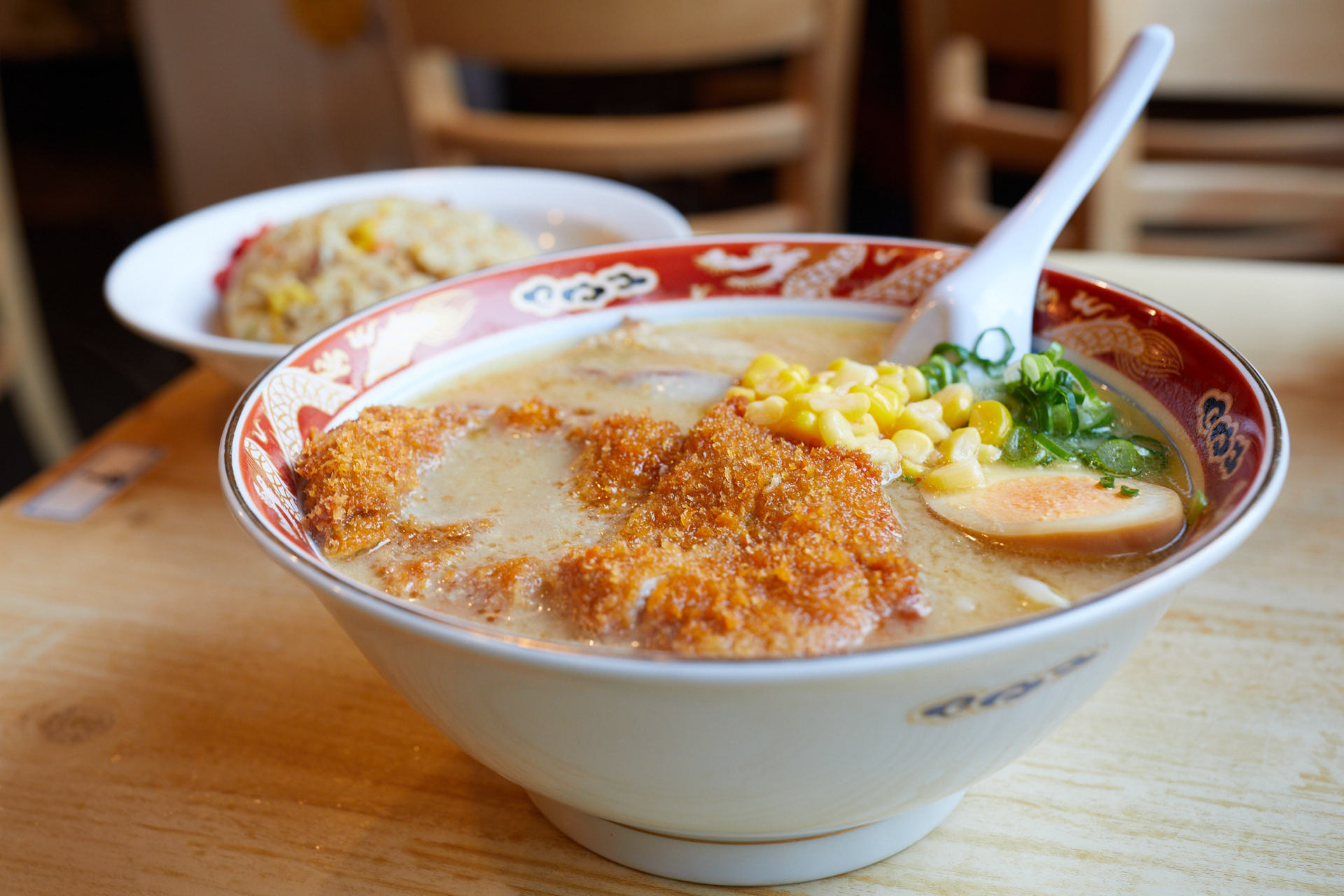 自由軒本店 みそカツチャーハンセット