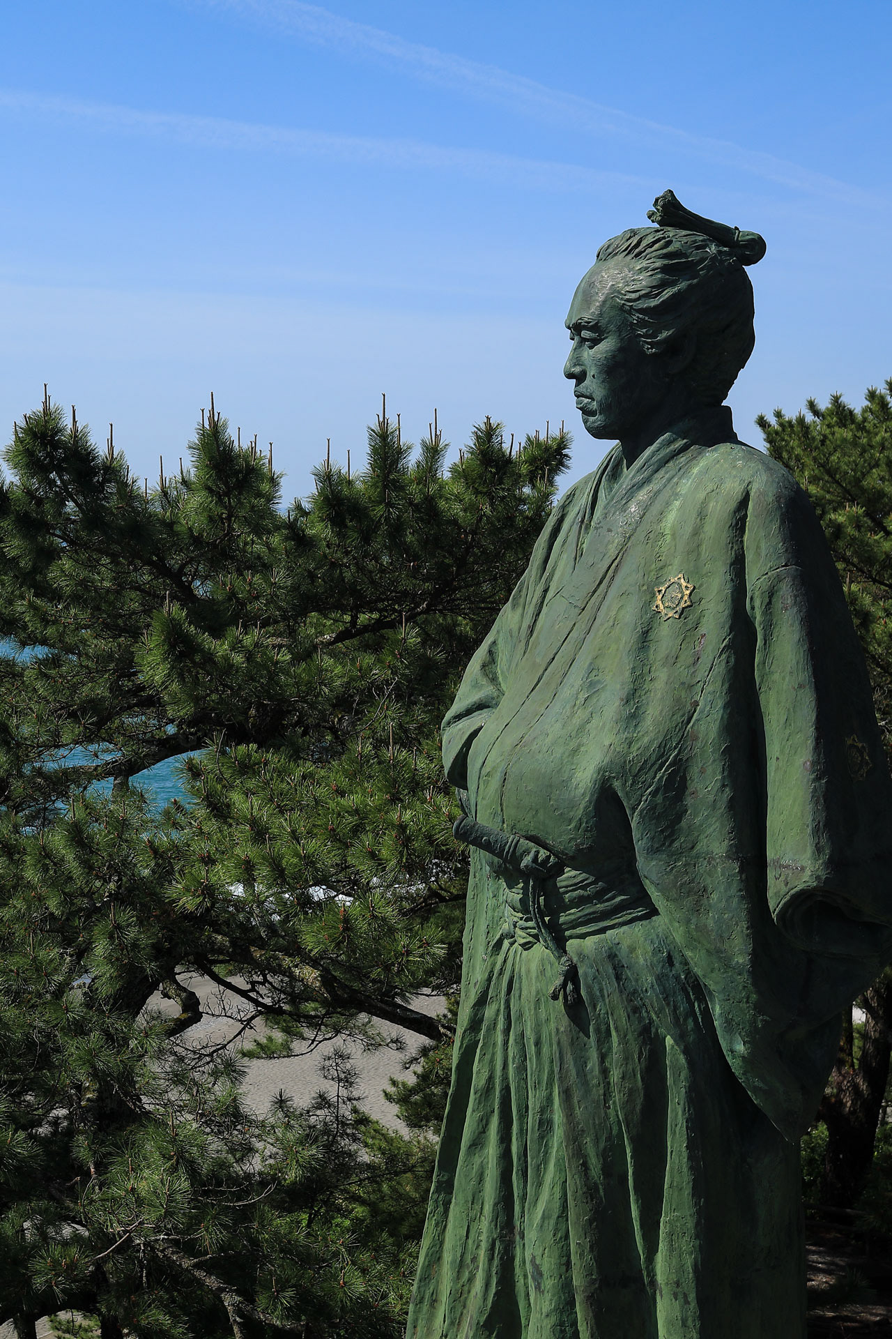 龍馬像に大接近