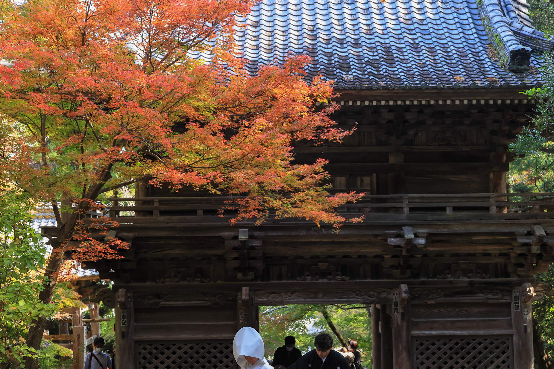 五台山 竹林寺​​​​​​​​​​​​​​と花嫁