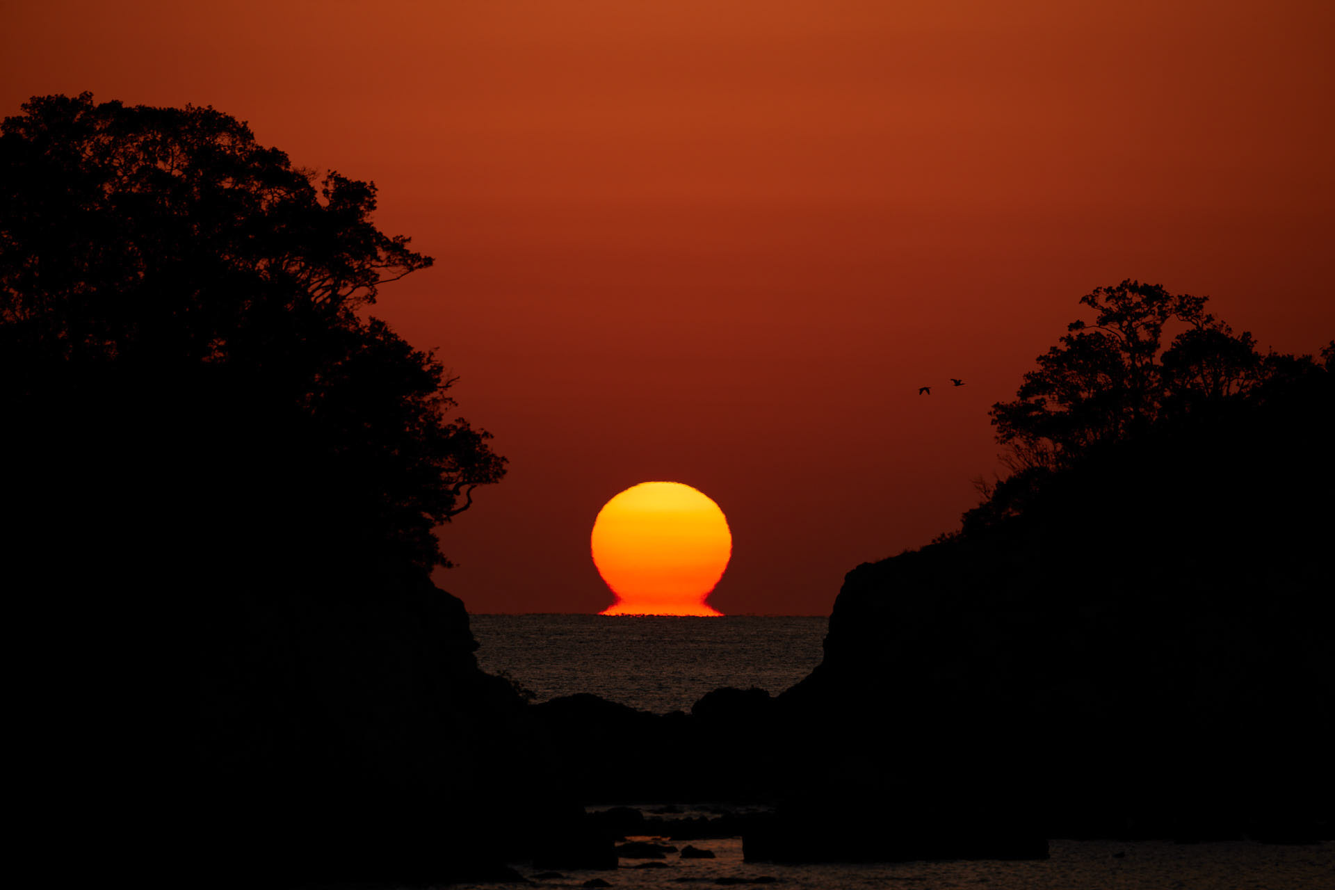 だるま夕日