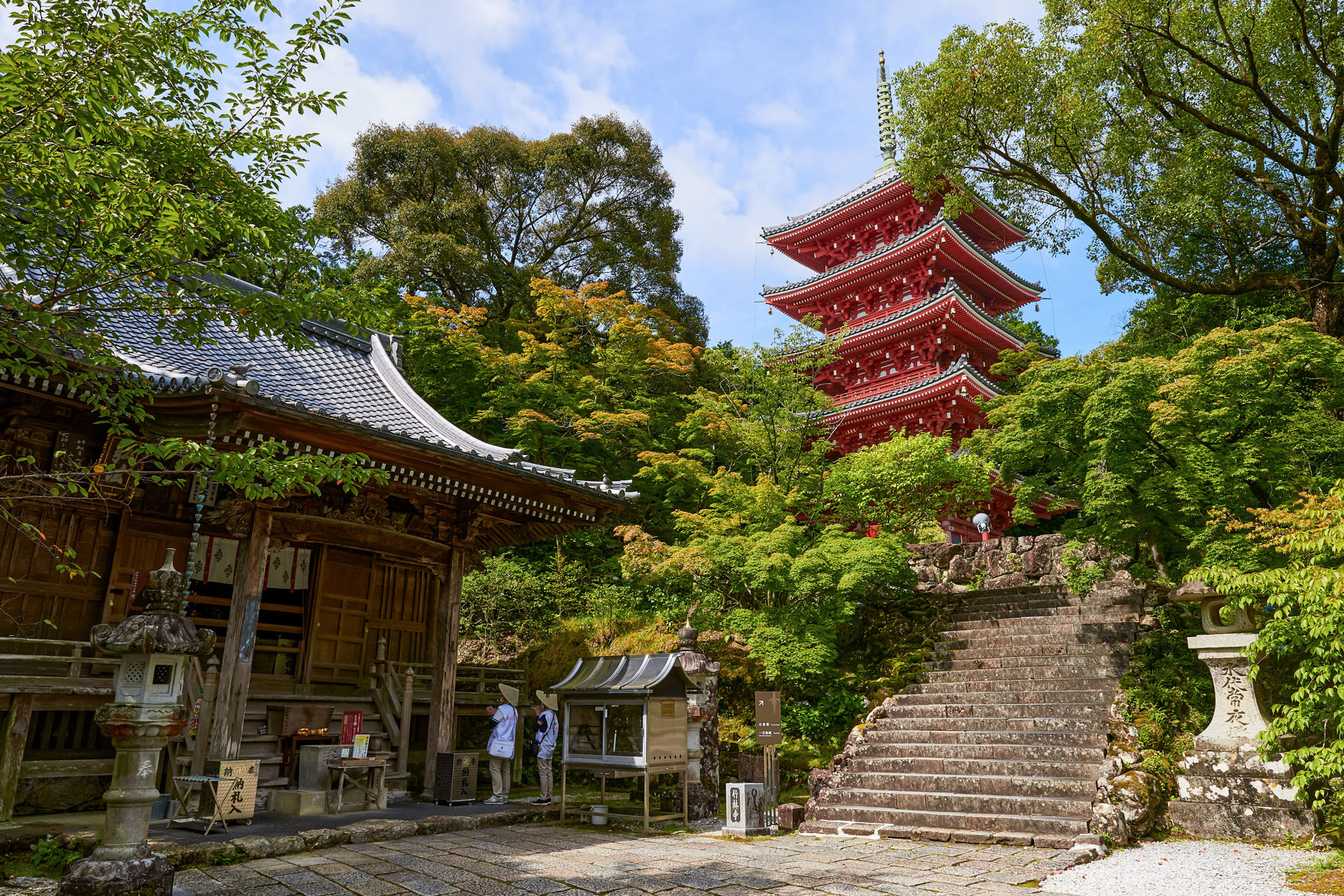 五台山 竹林寺とお遍路さん