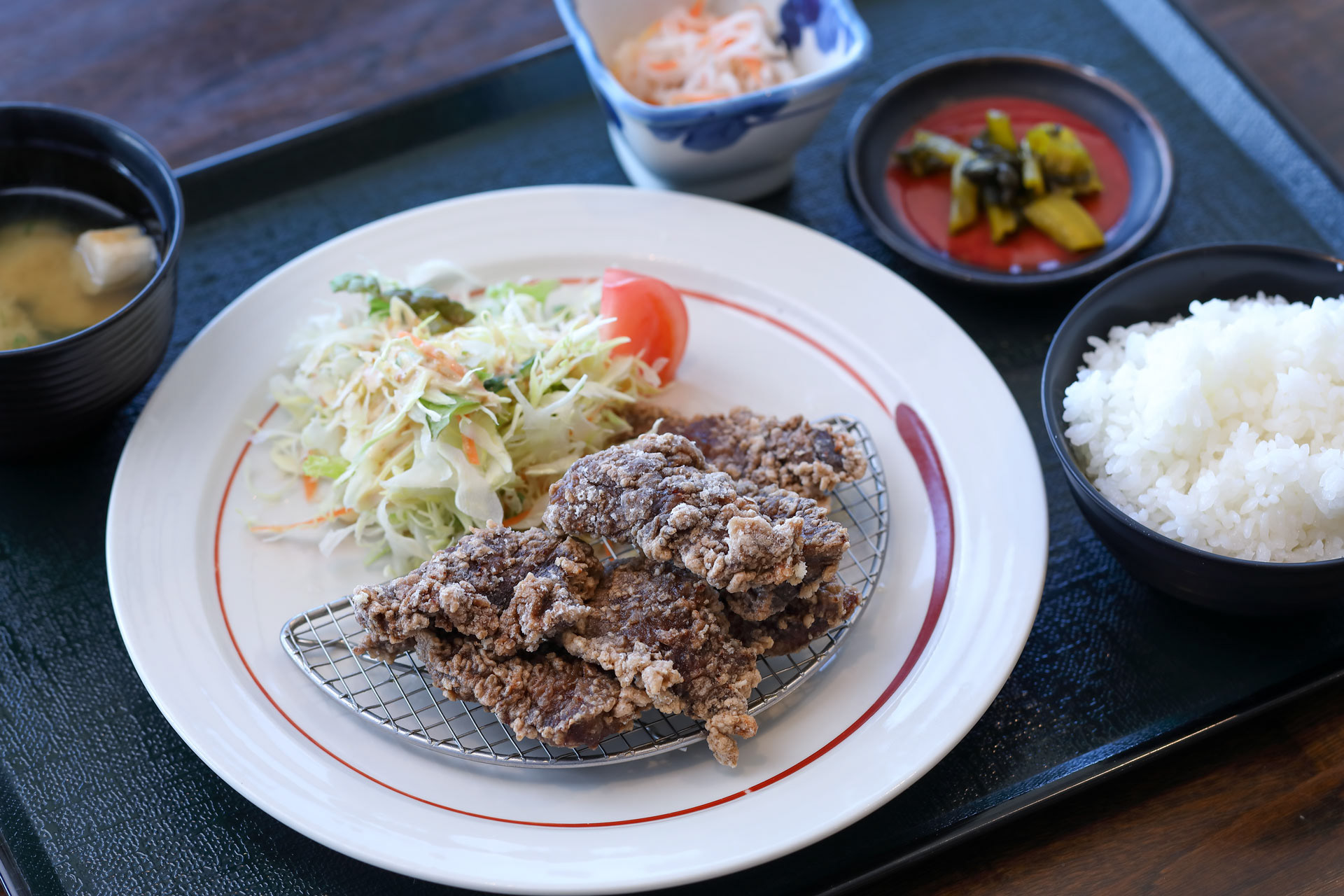 道の駅キラメッセ室戸鯨の郷 鯨の竜田揚げ定食