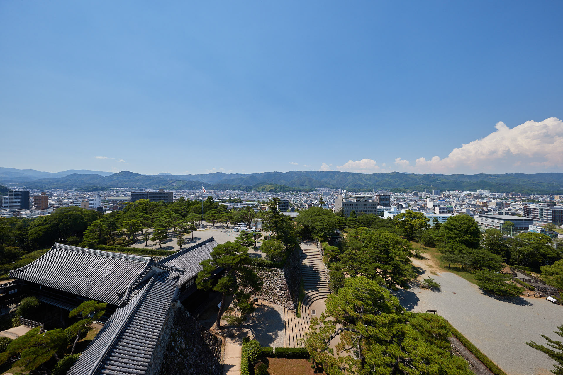 天守閣 北方角