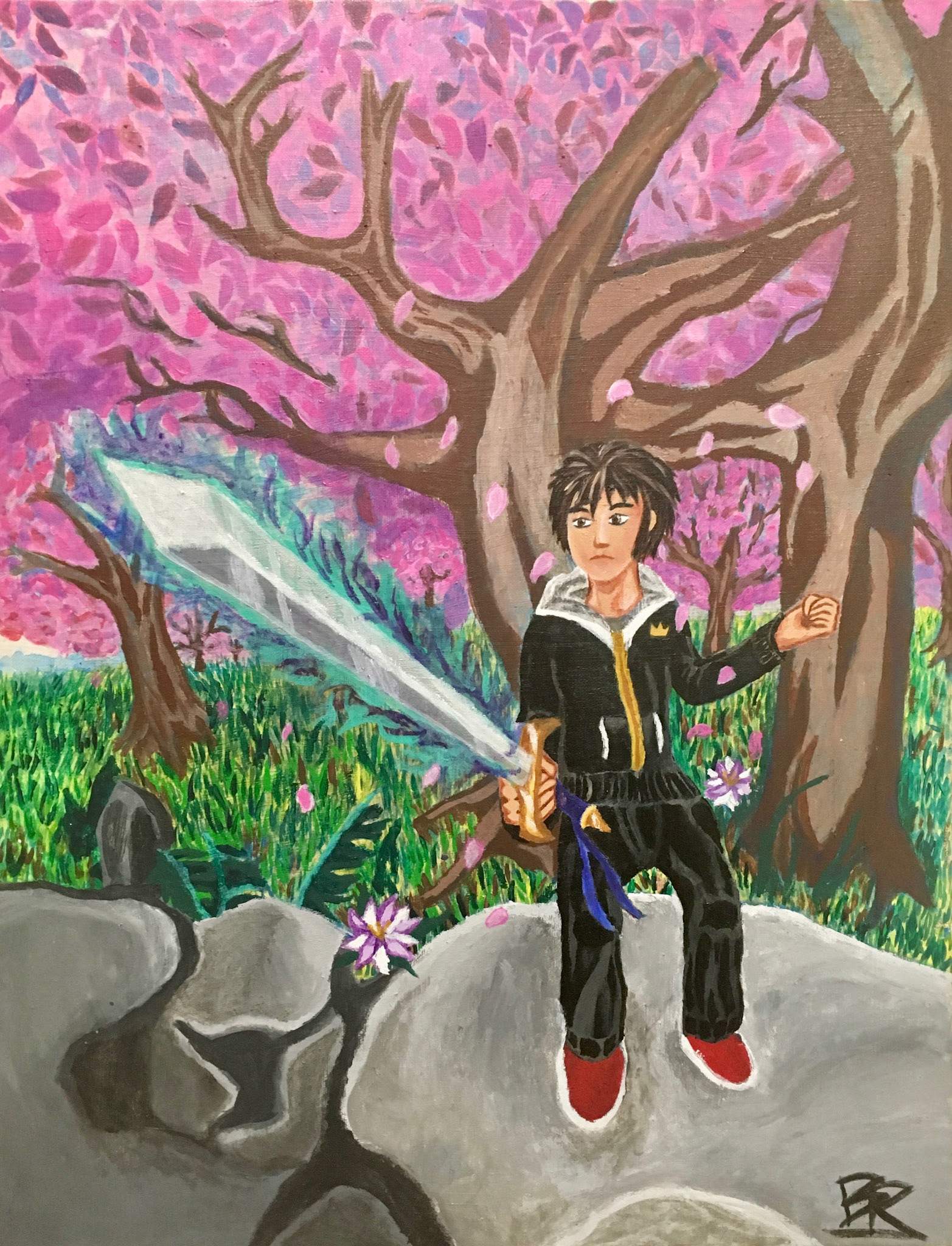 Accomplishment". Acrylic on canvas.