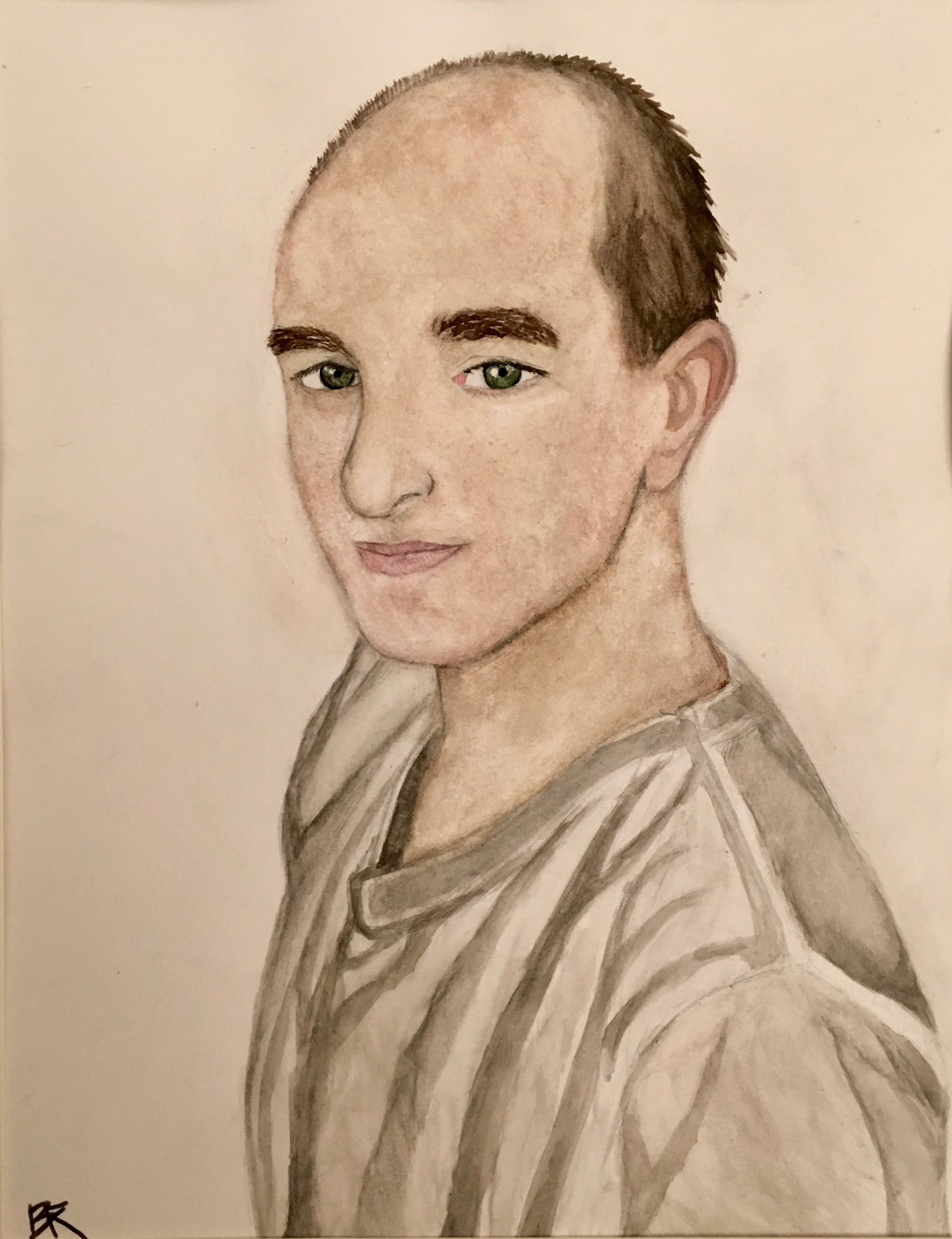 Father portrait Water paint