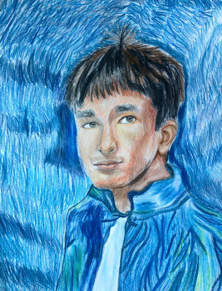 Auto-portrait Vang Gogh style