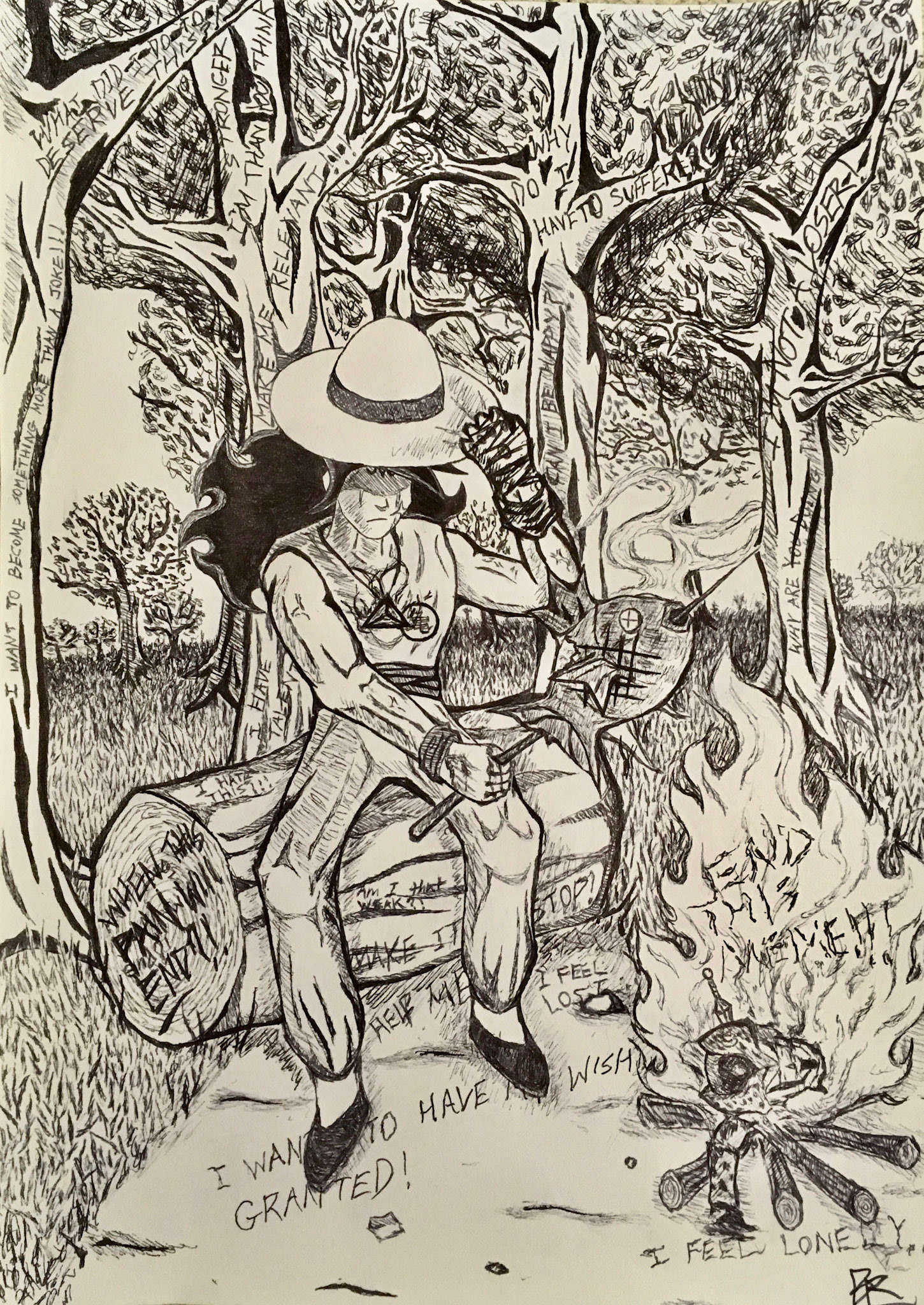 The frustration of being a endless joke.