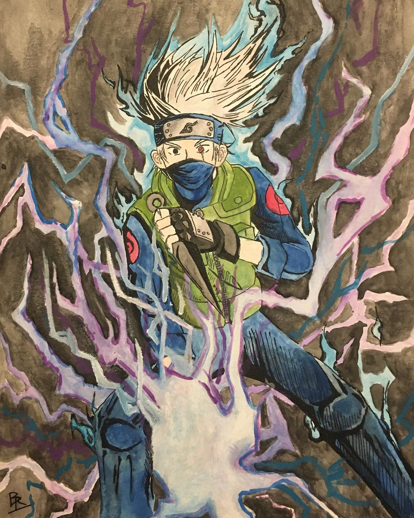 Kakashi (Watercolor)
