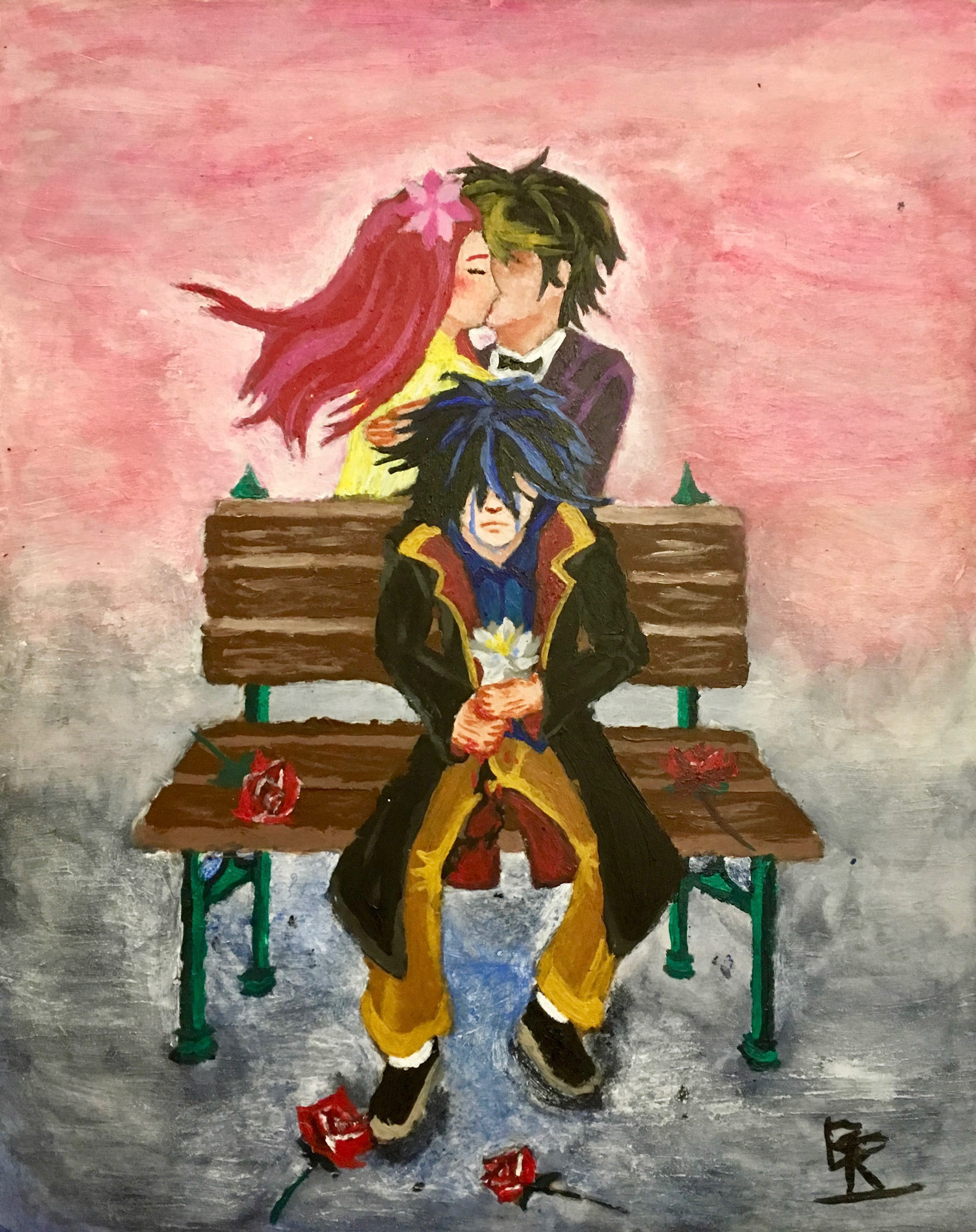 Desire 5/24/18 acrylic on wood