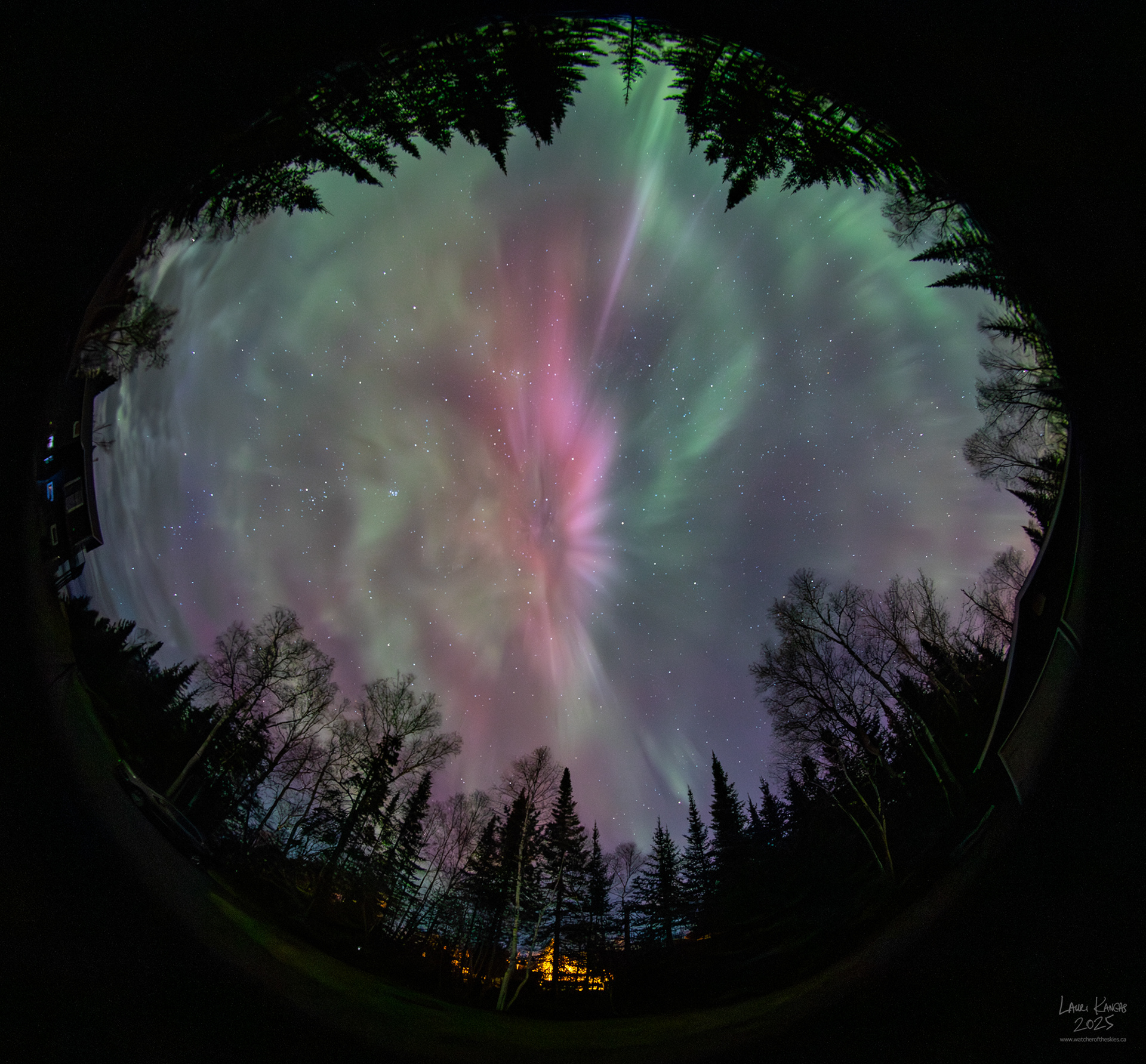 Full Sky Sigma 8mm Fisheye - Amethyst Bay, Lake Superior