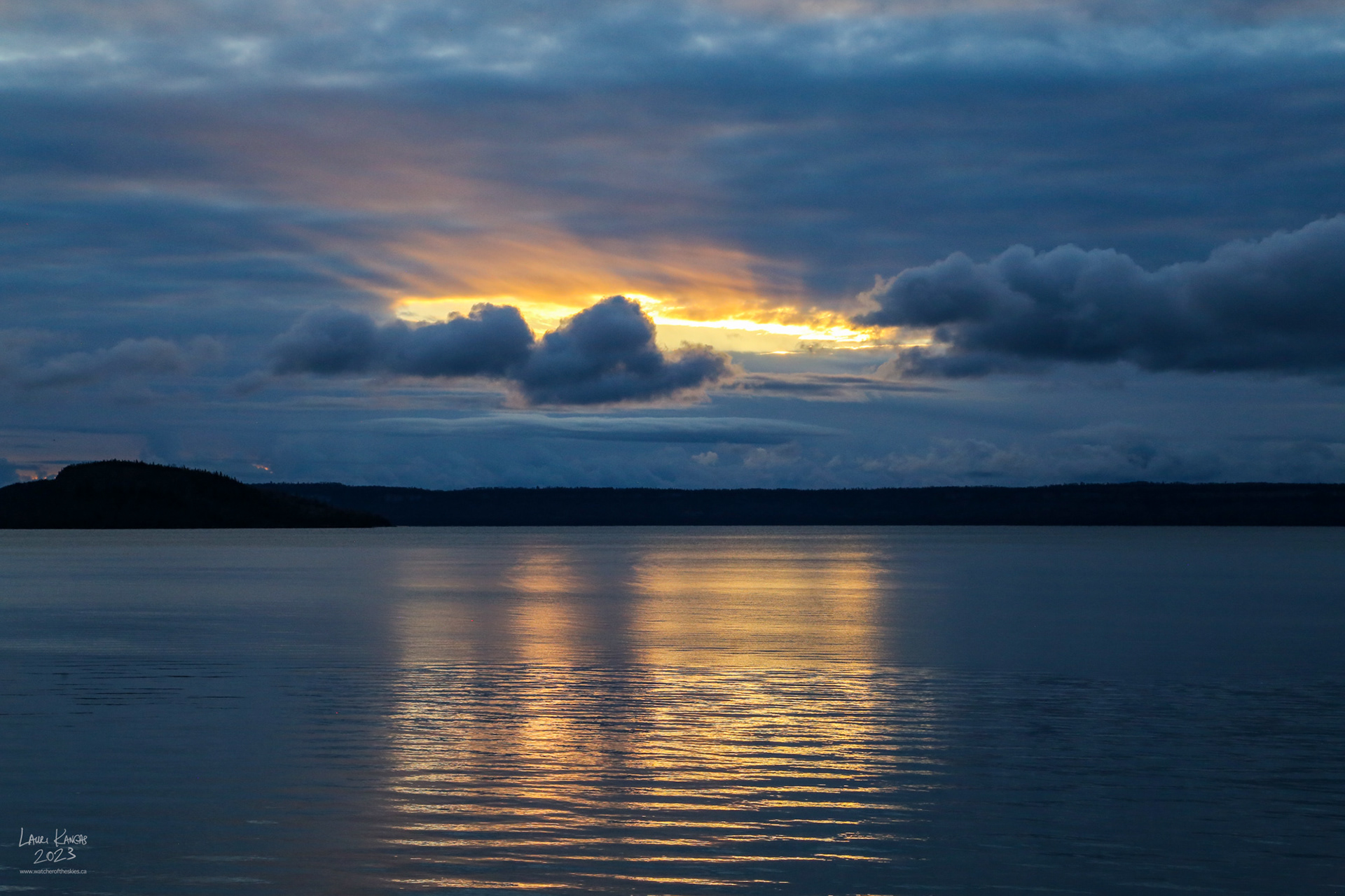 A break in the clouds - Amethyst Bay