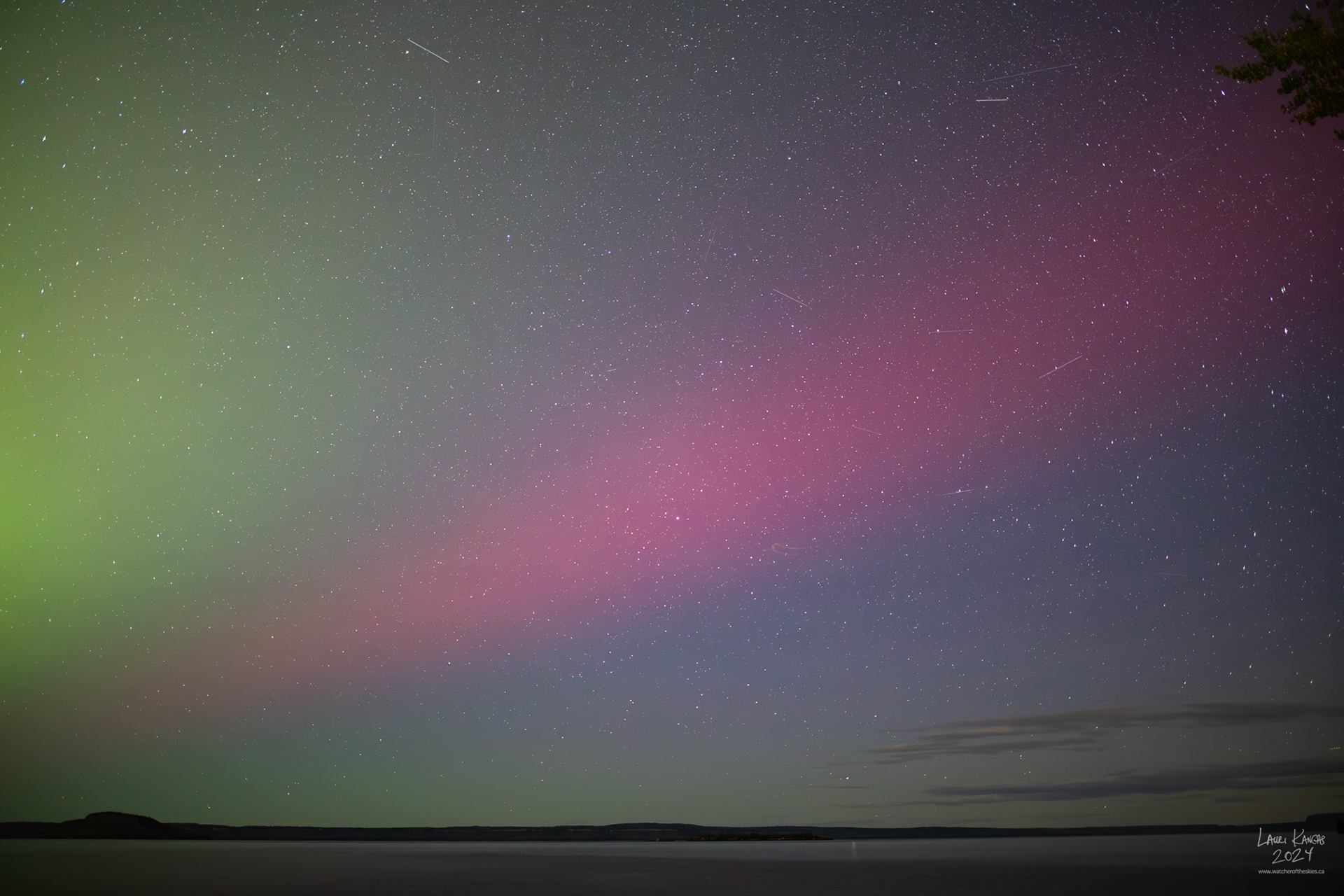 SAR arc just before the storm intensified to a G3