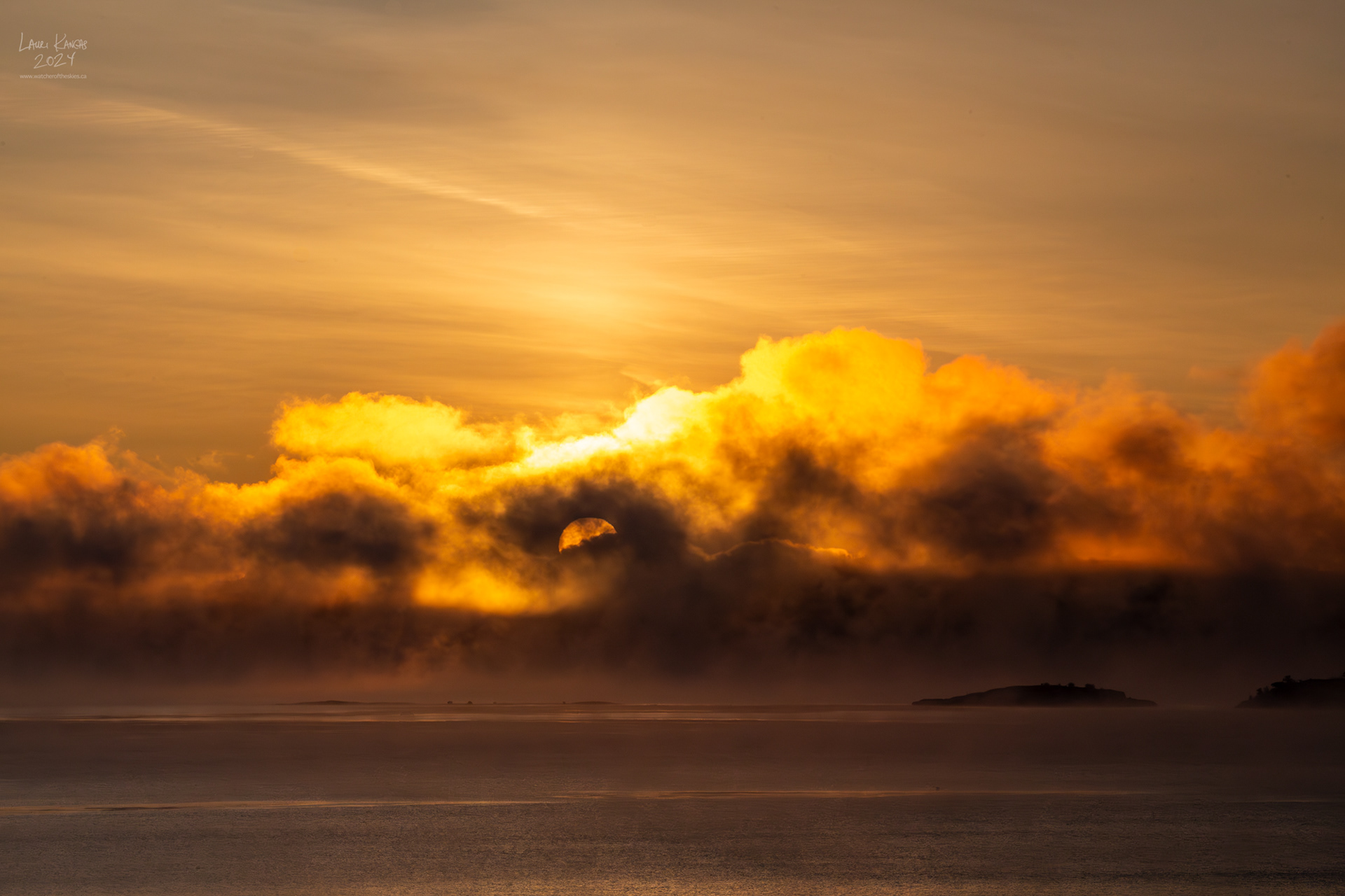 Winter Solstice Sunrise over Amethyst Bay, Lake Superior - December 21 2021