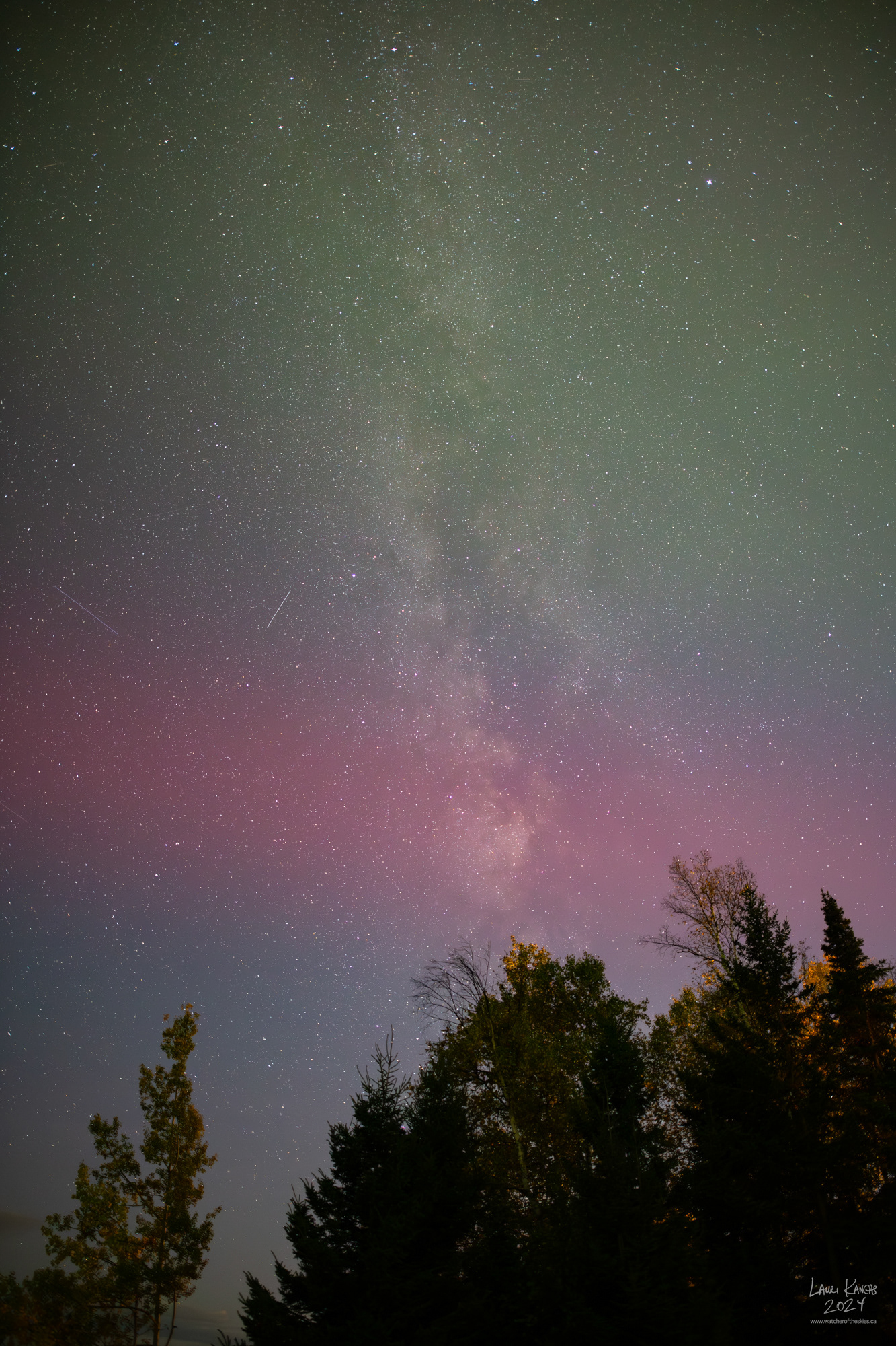 SAR arc just before the storm intensified to a G3