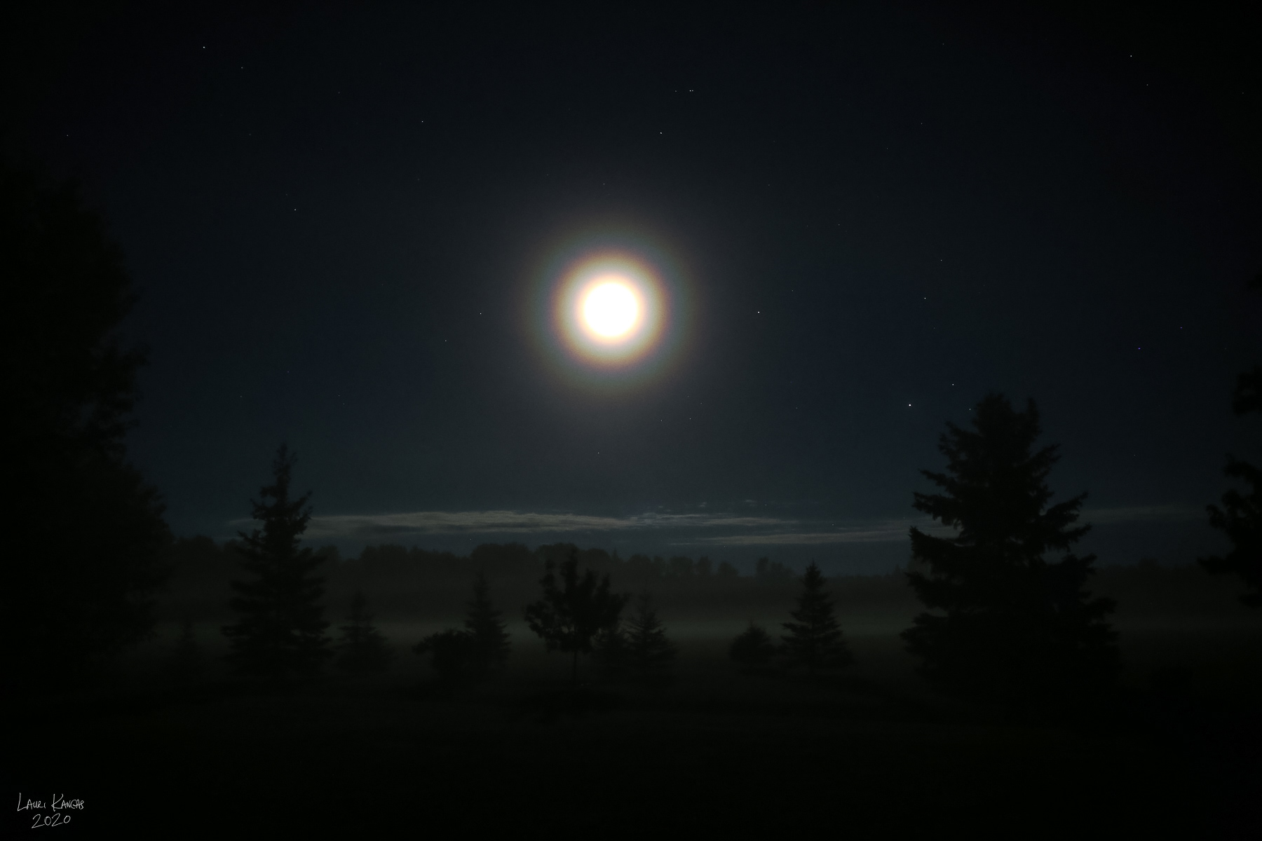 Three Ring Lunar Corona - August 30, 2020