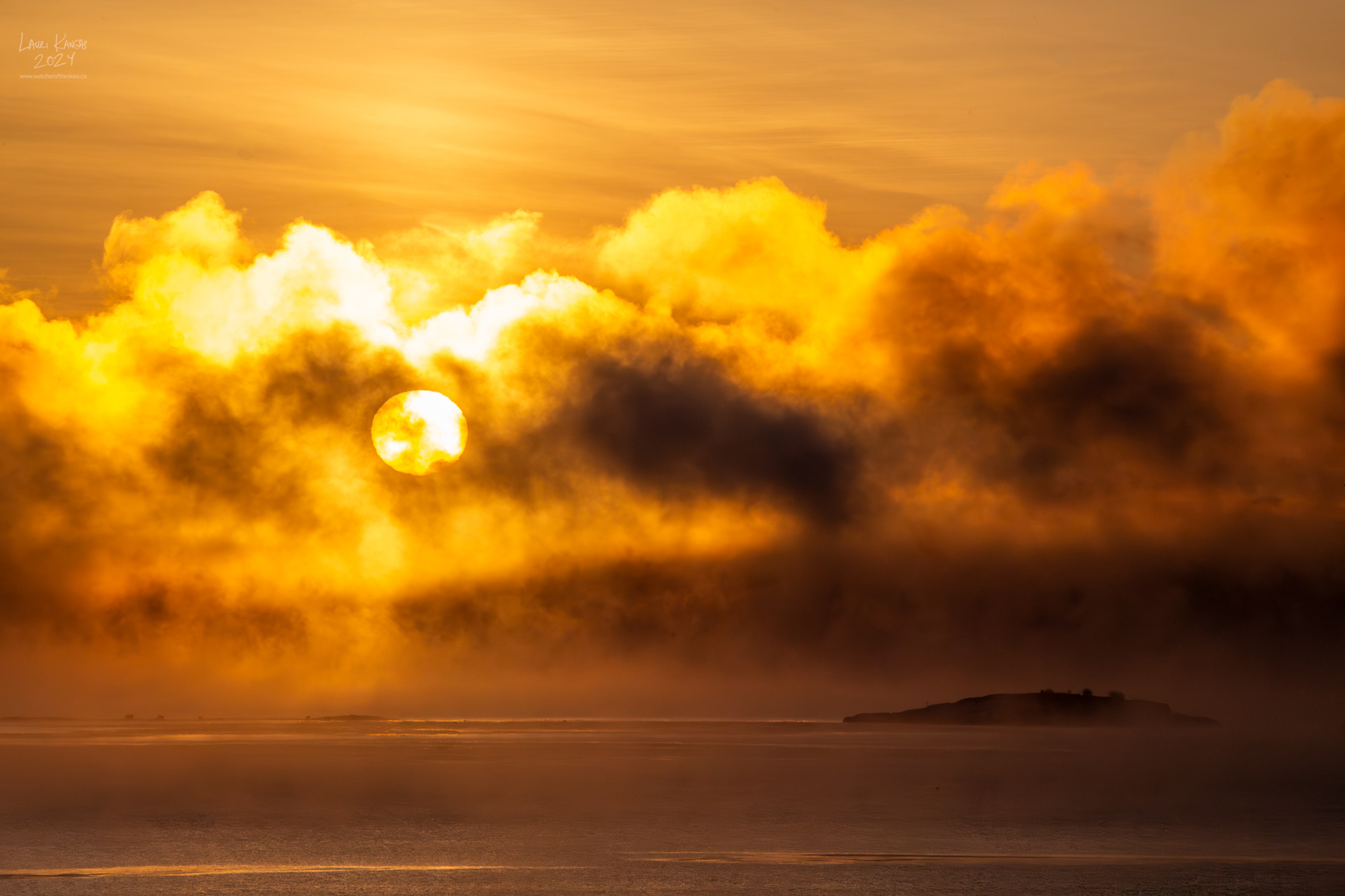 Winter Solstice Sunrise over Amethyst Bay, Lake Superior - December 21 2021