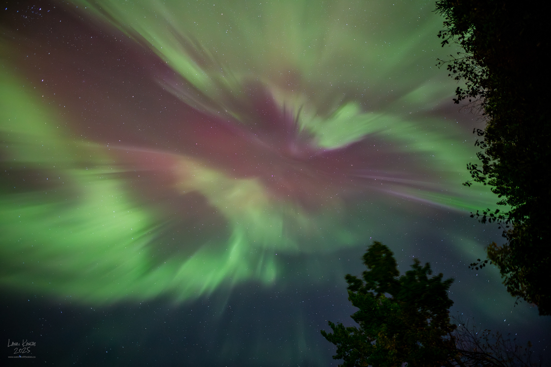 Surprise Equinox Aurora - Amethyst Bay, Lake Superior, Ontario