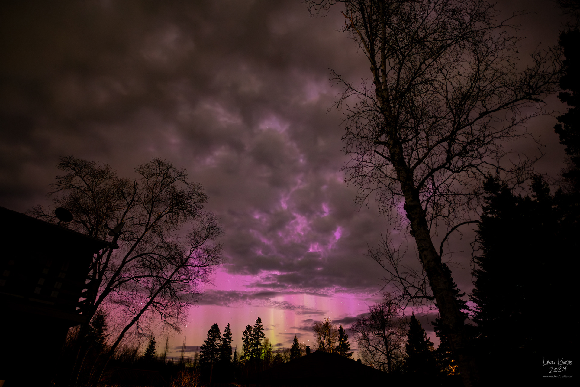G5 Extreme Geomagnetic storm obscured by clouds - May 10 2024