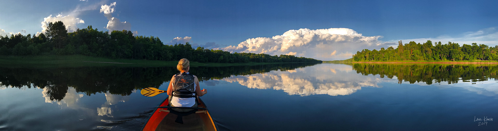 A Beautiful Summer Evening Paddle on the Rainy River