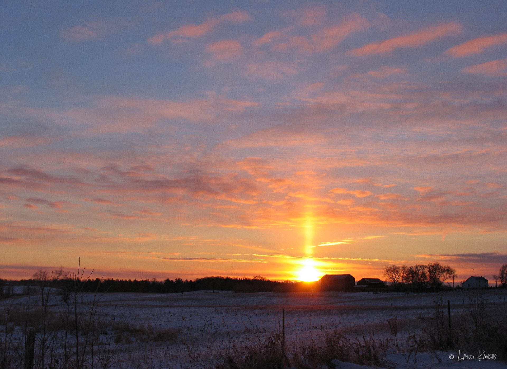 Morning Sun Pillar