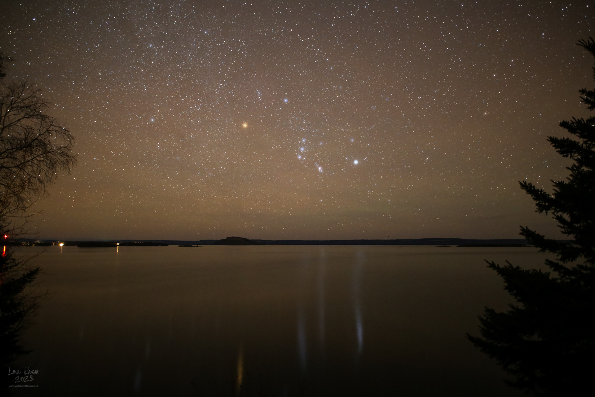 Orion rising over Amethyst Bay - Nov 14 2023