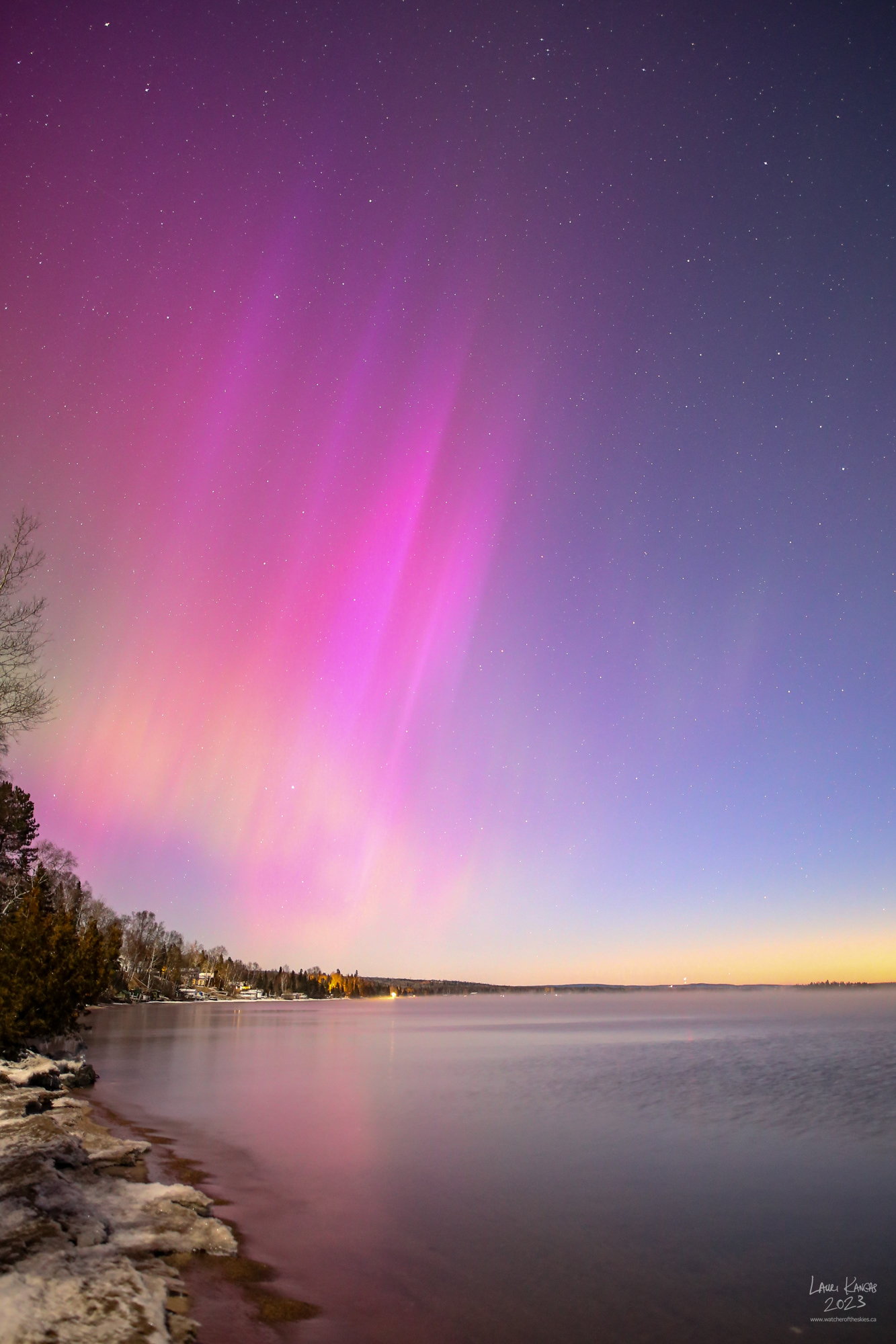 Morning G3 Geomagnetic Storm - Amethyst Bay, Shuniah, Ontario